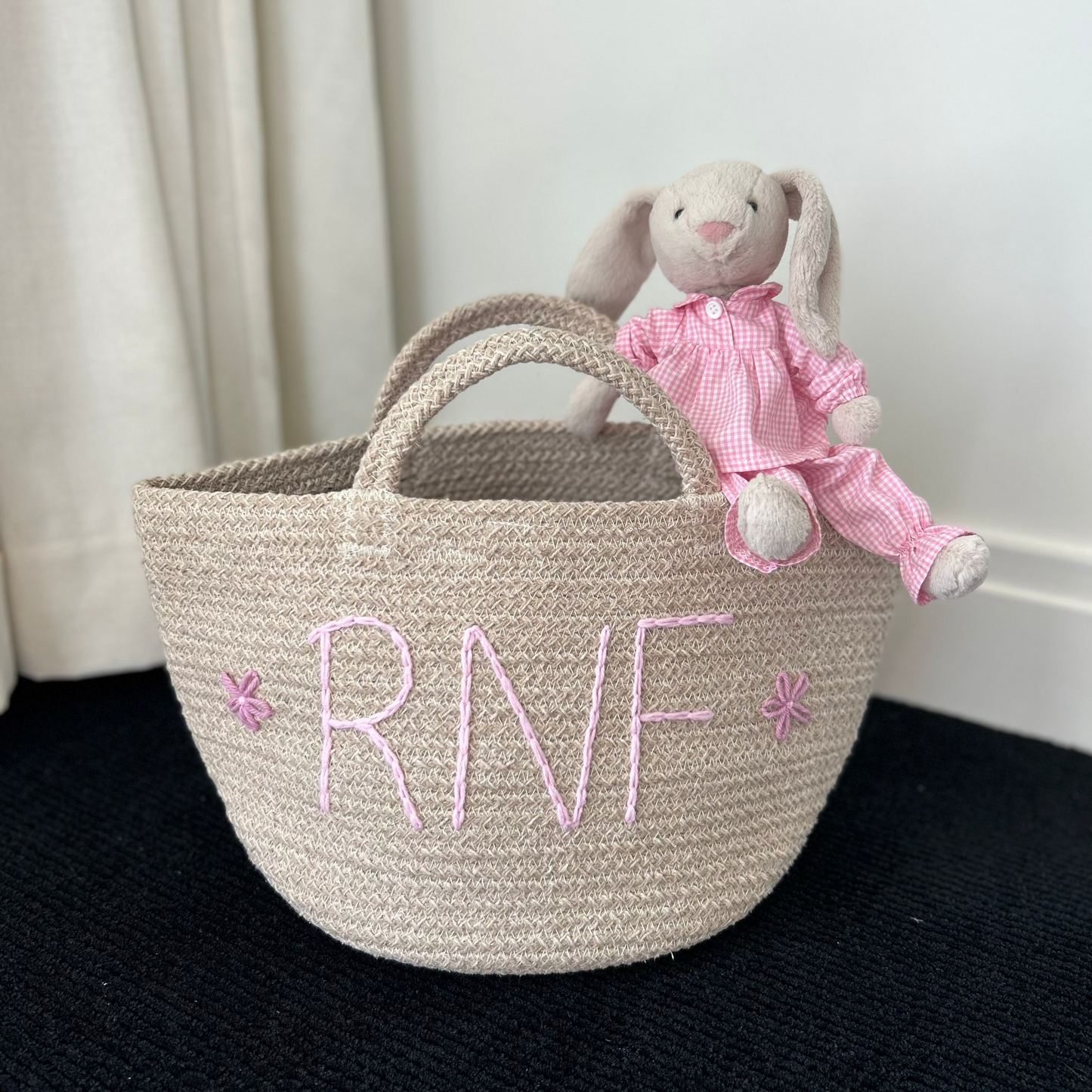 Les Bins Size Medium, BEIGE | Storage Bins for Nursery, Playroom & More