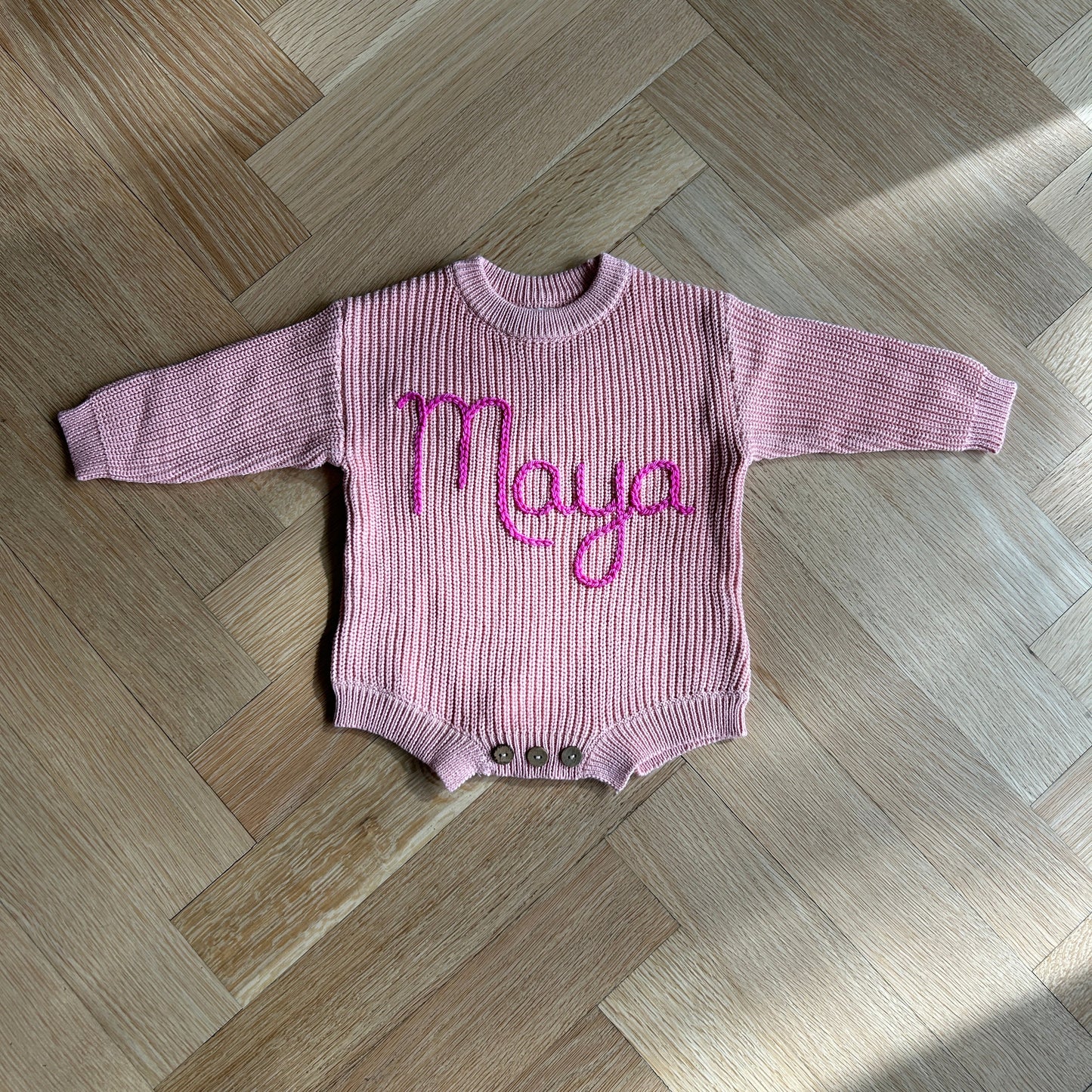Classic Knit Baby Onesie | 0-6 Months, Multiple Colours!