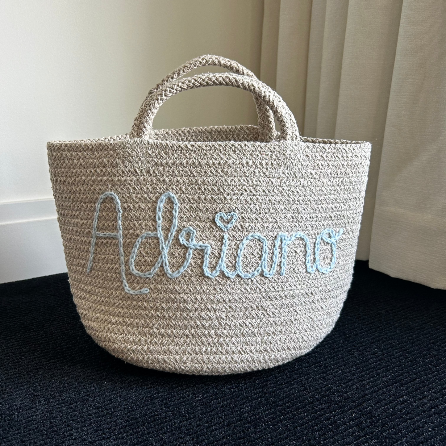 Les Bins Size Medium, BEIGE | Storage Bins for Nursery, Playroom & More