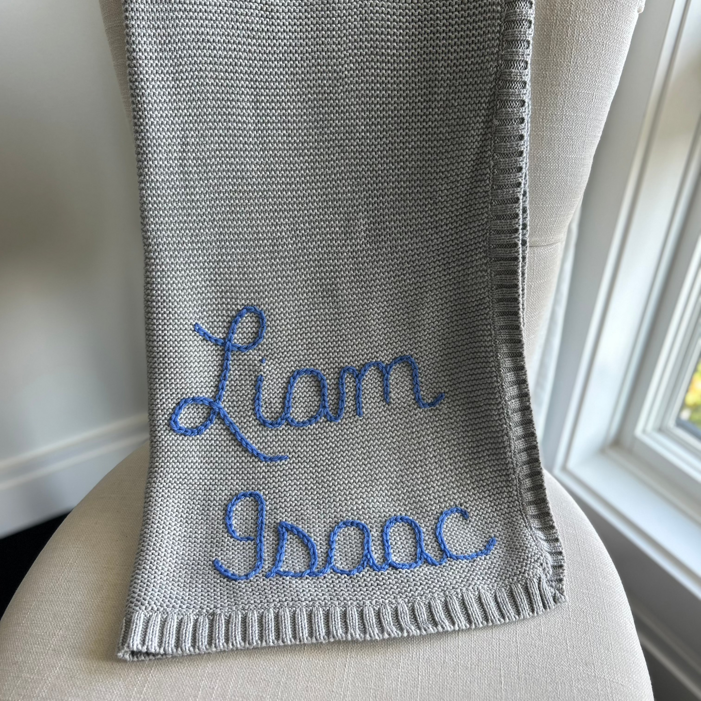 Solid Colour Baby Blanket - IVORY | Custom Baby Blanket Gift in Many Colors