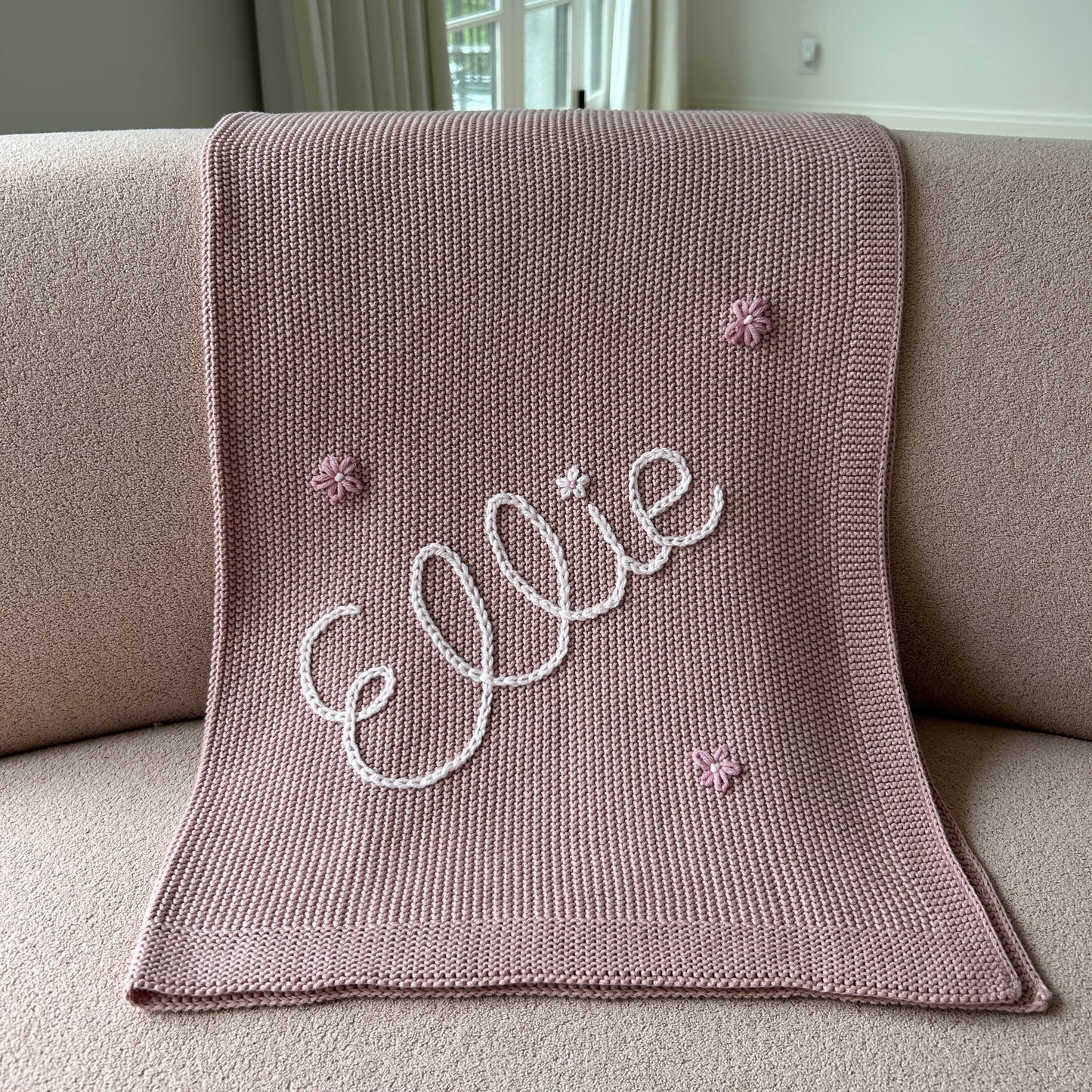 Solid Colour Baby Blanket - IVORY | Custom Baby Blanket Gift in Many Colors