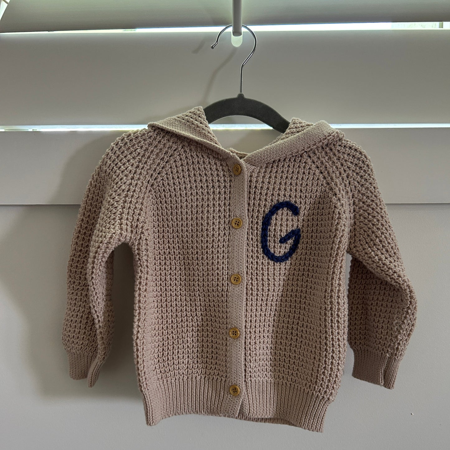 Hooded Waffle Cardigan | Oatmeal, Brown or Navy