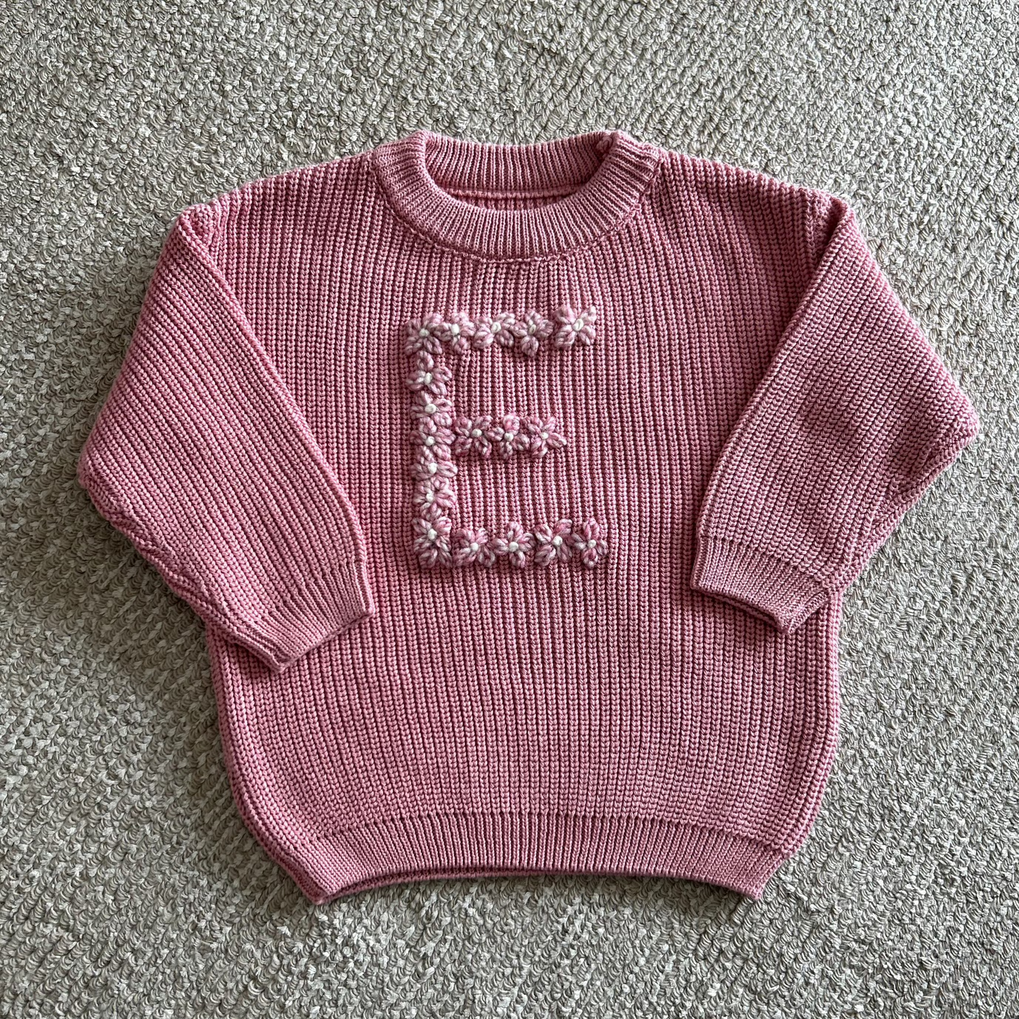 The Flower Bomb Sweater | Multiple Colors Oversized Knit Newborn to 6 Years