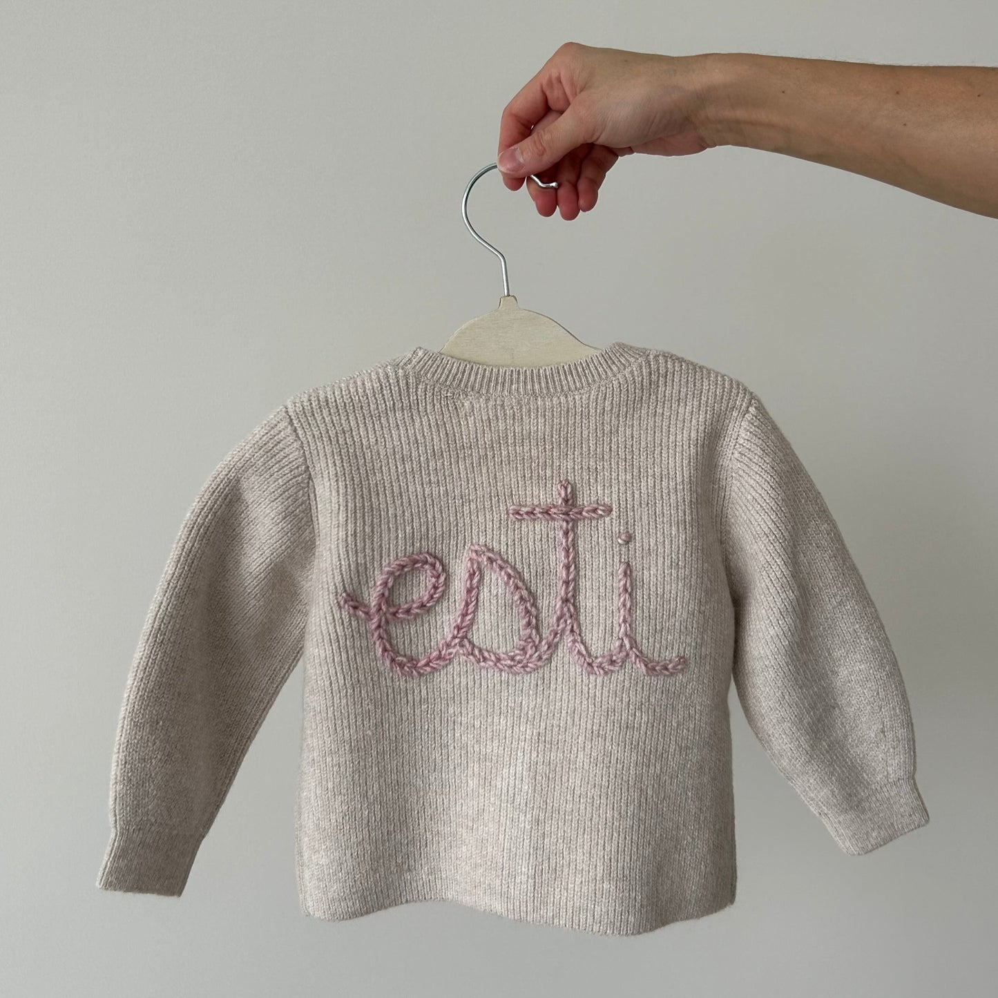 Cashmere Blend V Cardi | Premium Collection Cardigan in blush & beige