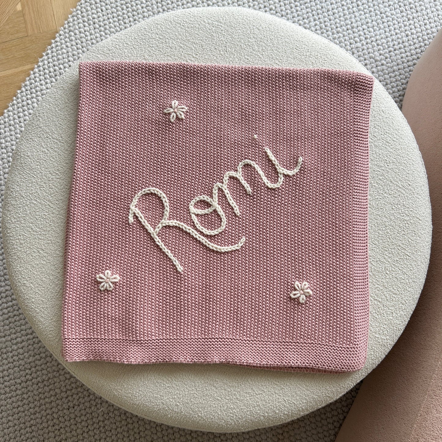 Solid Colour Baby Blanket - IVORY | Custom Baby Blanket Gift in Many Colors
