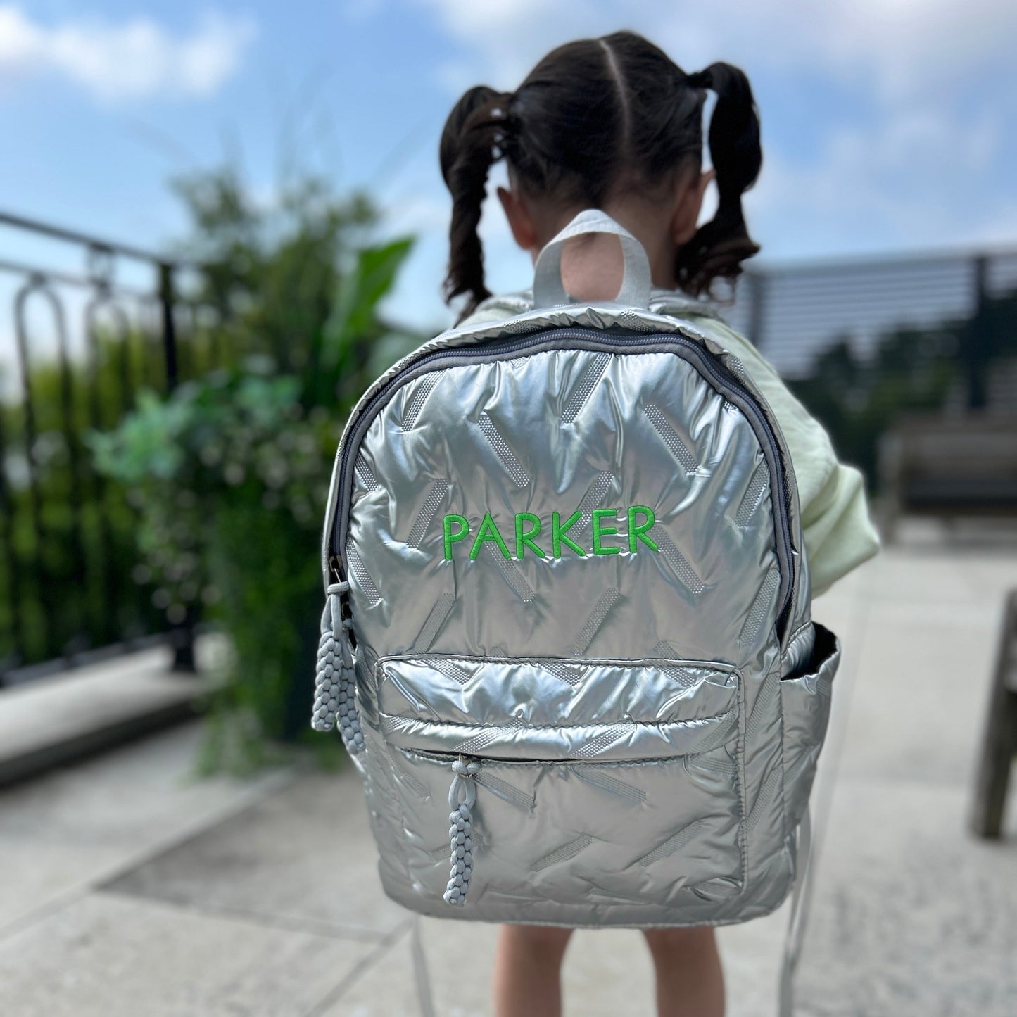 Puffer Backpack | Black or Silver