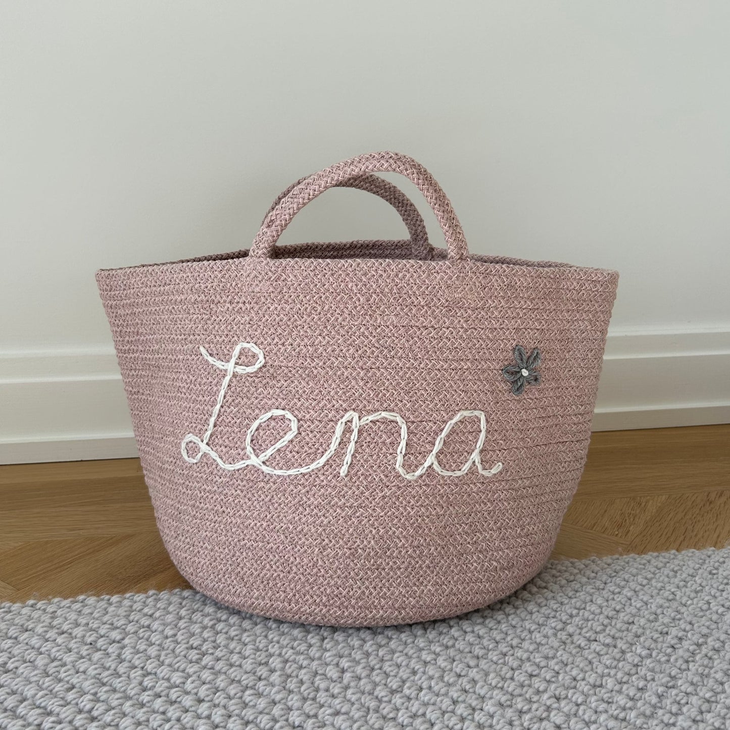 Les Bins Size Large, BEIGE | Storage Bins for Nursery, Playroom & More