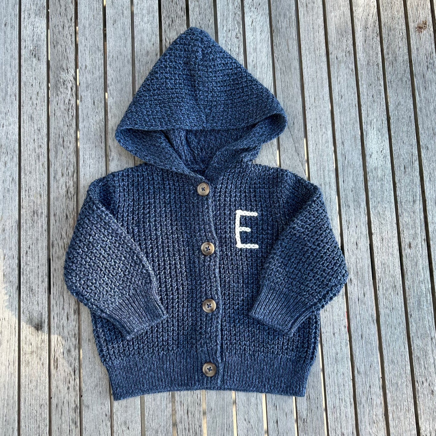 Hooded Waffle Cardigan | Oatmeal, Brown or Navy