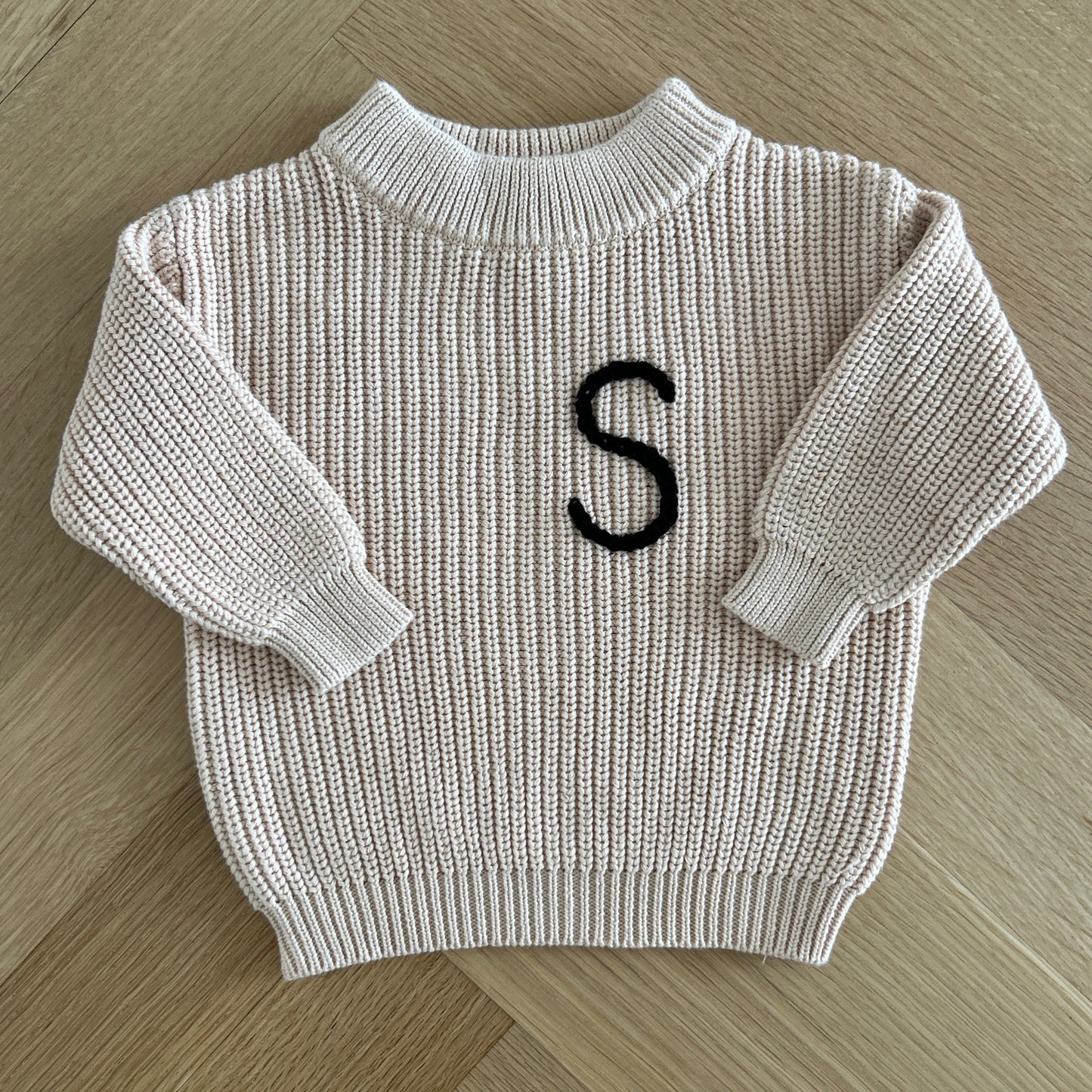 Initial Sweater | Multiple Colors Oversized Knit Newborn to 6 Years