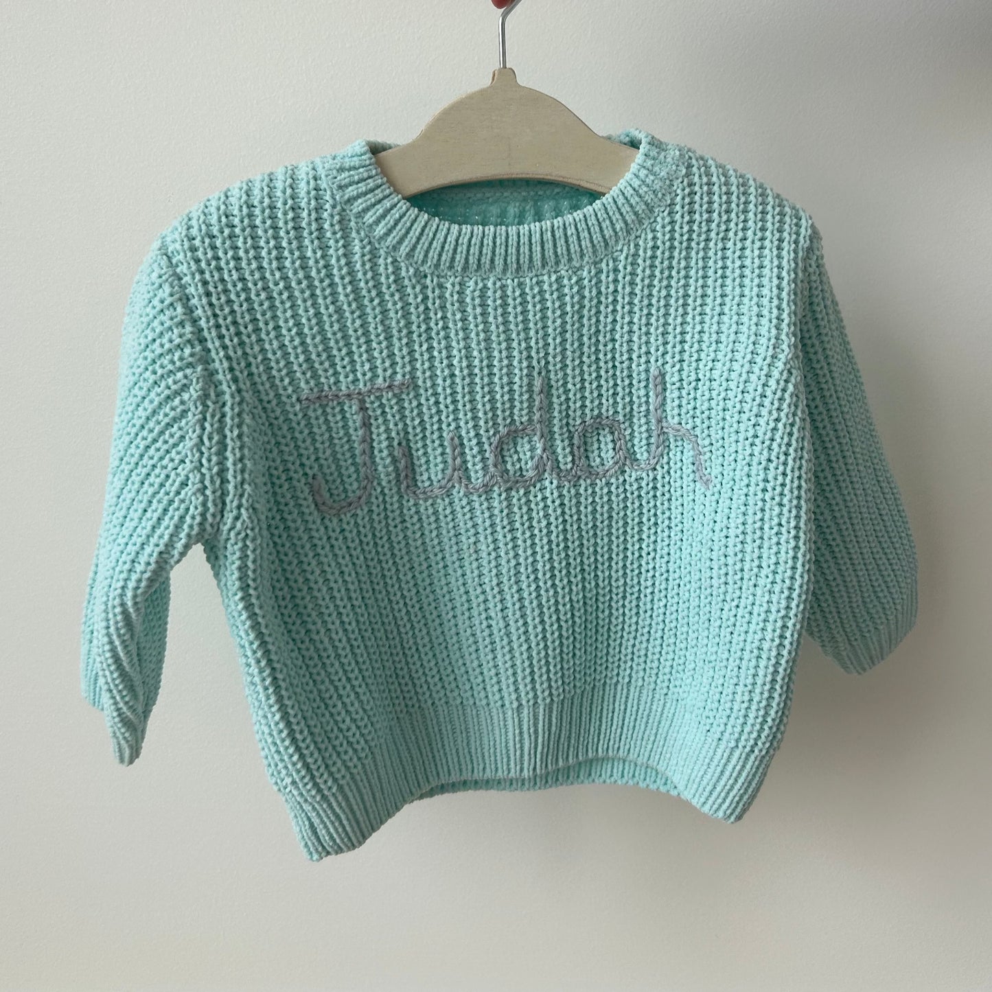 Light Blue Chenille Lightweight Knit Sweater (2-4 Years)
