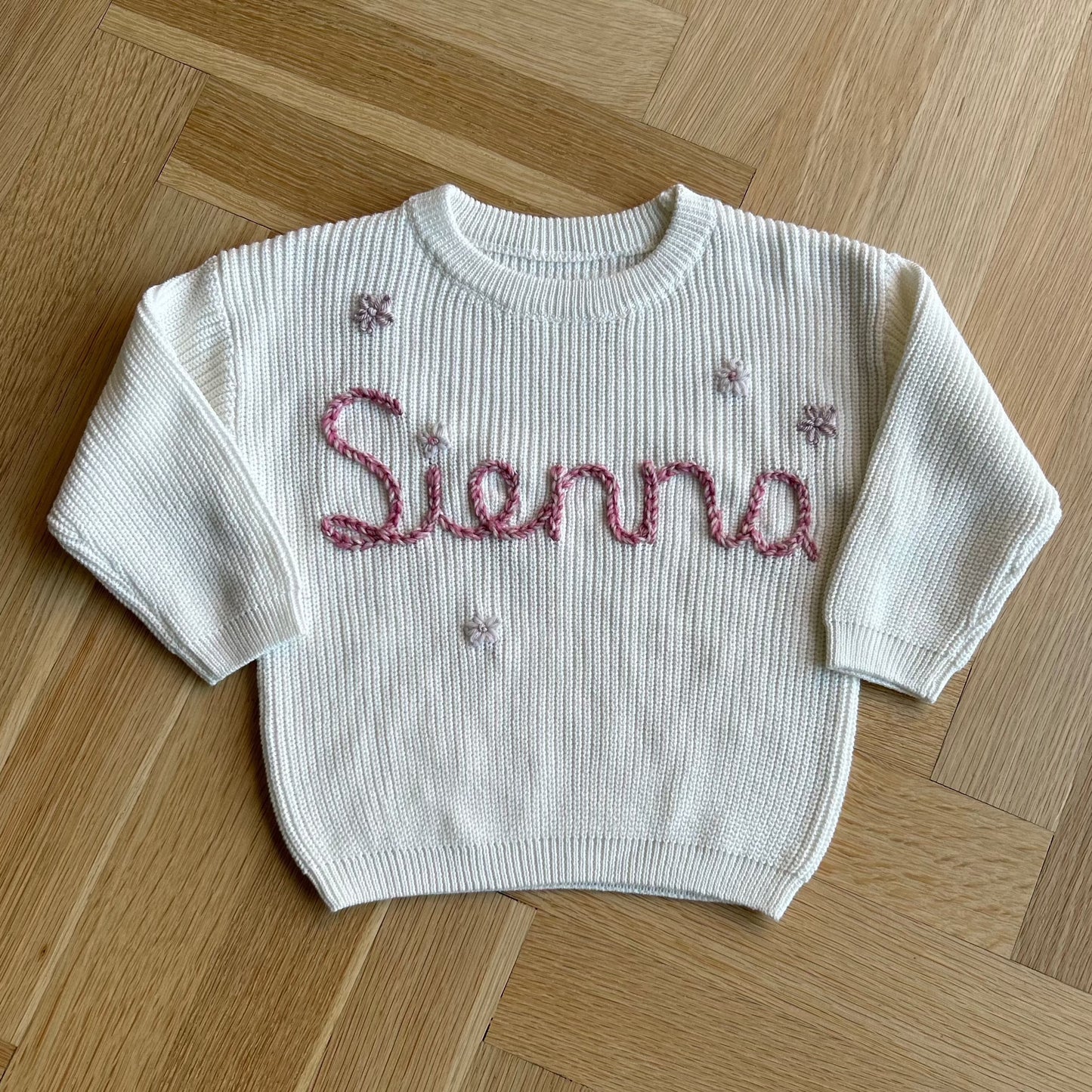 Custom Name Sweater | Multiple Colors Oversized Knit Newborn to 6 Years