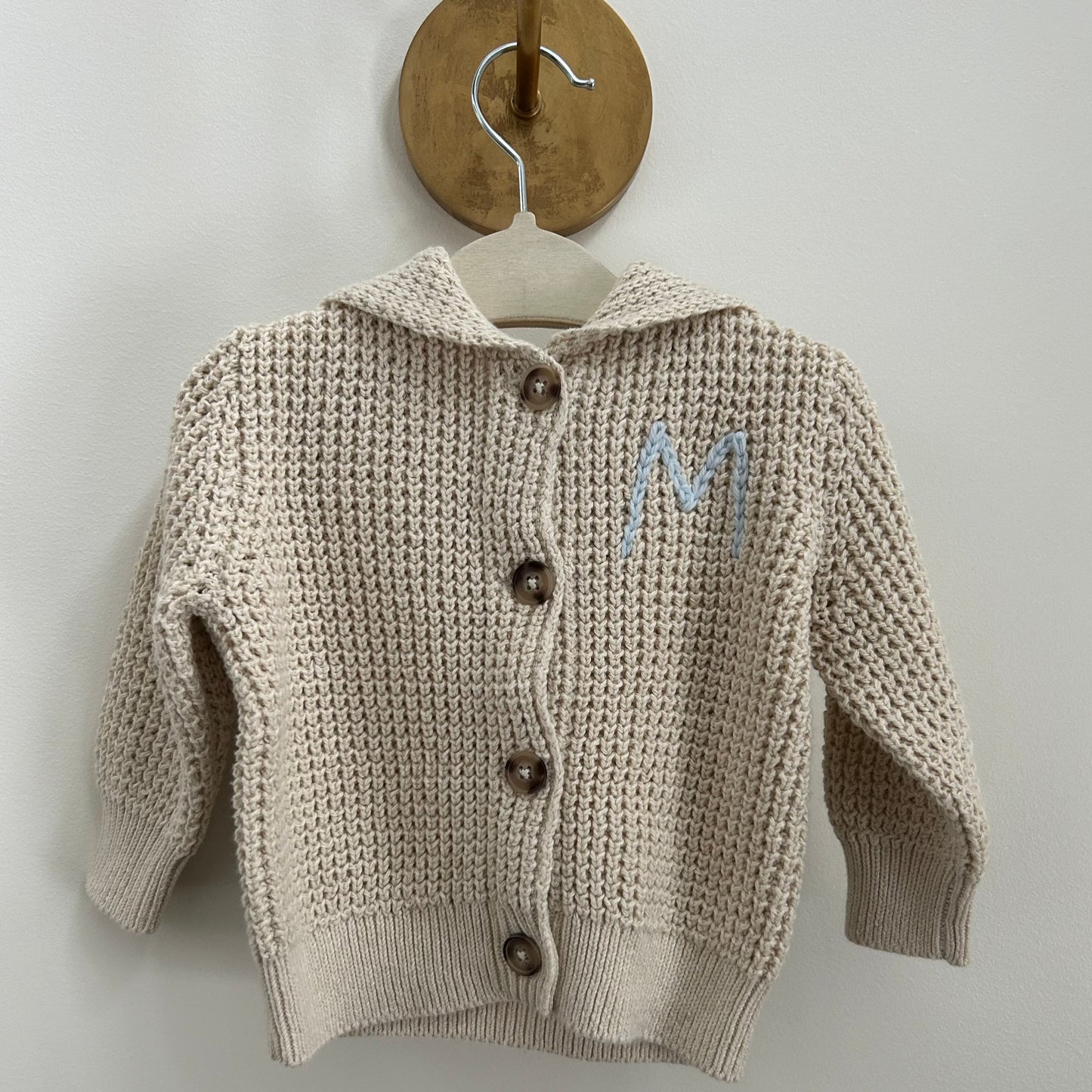 Hooded Waffle Cardigan | Oatmeal, Brown or Navy