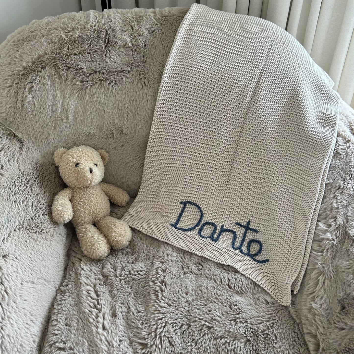 Solid Colour Baby Blanket Sage Green | Custom Baby Blanket Gift in Many Colors