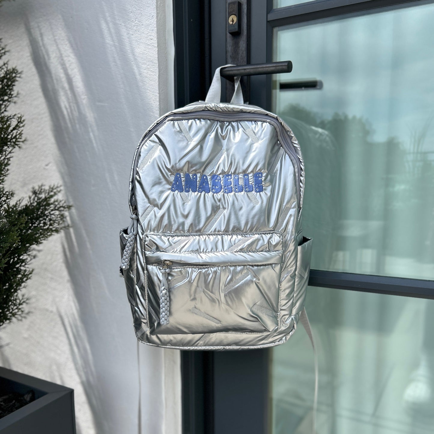 Puffer Backpack | Black or Silver