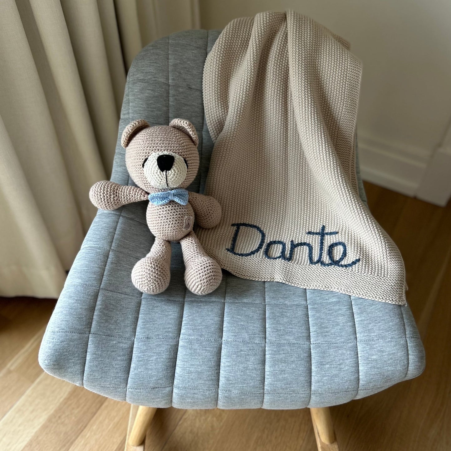 Solid Colour Baby Blanket Sage Green | Custom Baby Blanket Gift in Many Colors