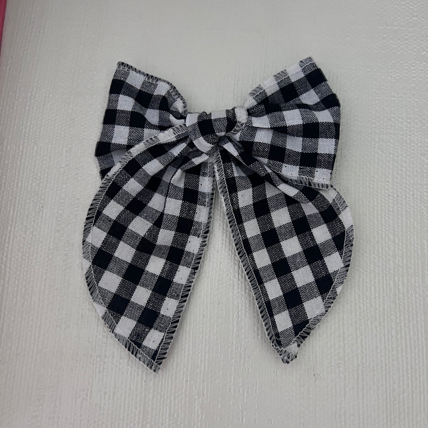 Oversized Bow Clip | Hair accessory for toddlers & Girls | Machine Embroidery