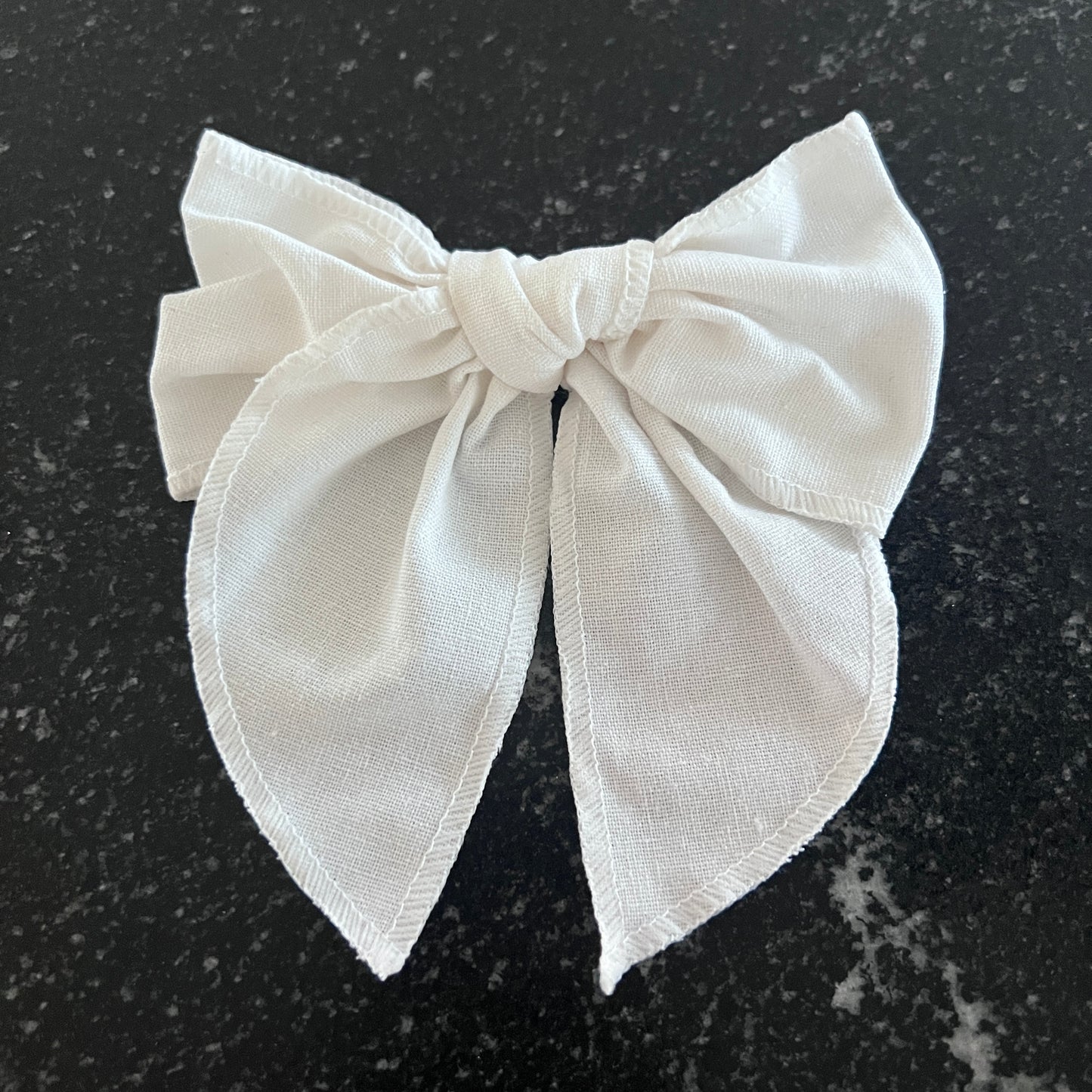 Oversized Bow Clip | Hair accessory for toddlers & Girls | Machine Embroidery