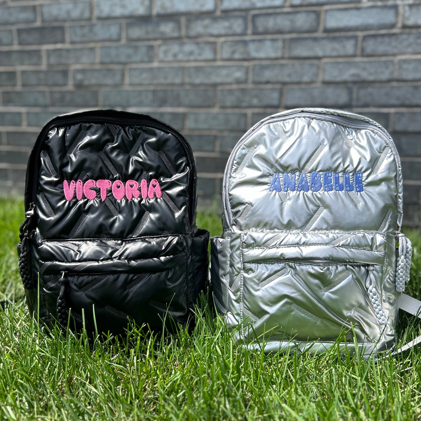 Puffer Backpack | Black or Silver