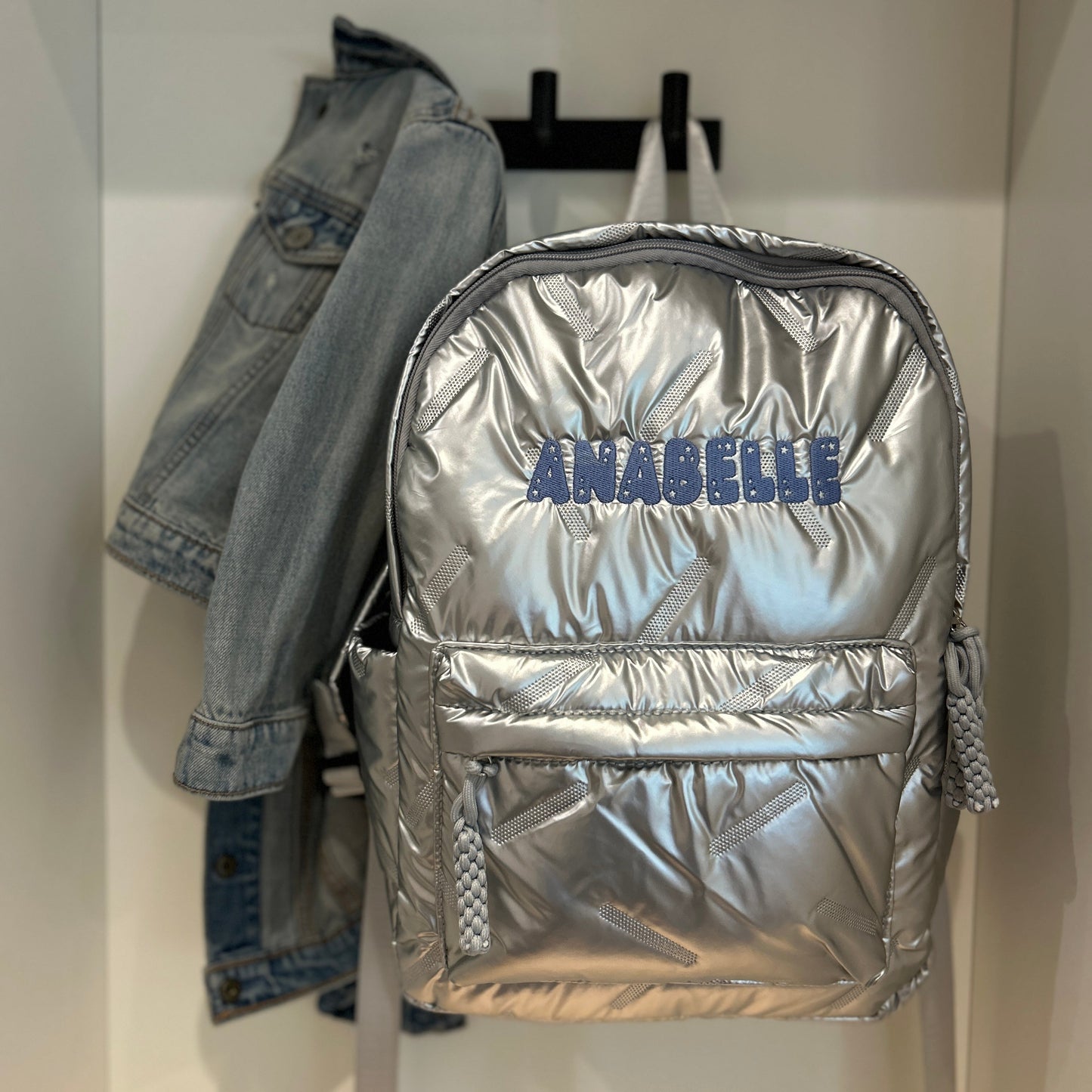 Puffer Backpack | Black or Silver