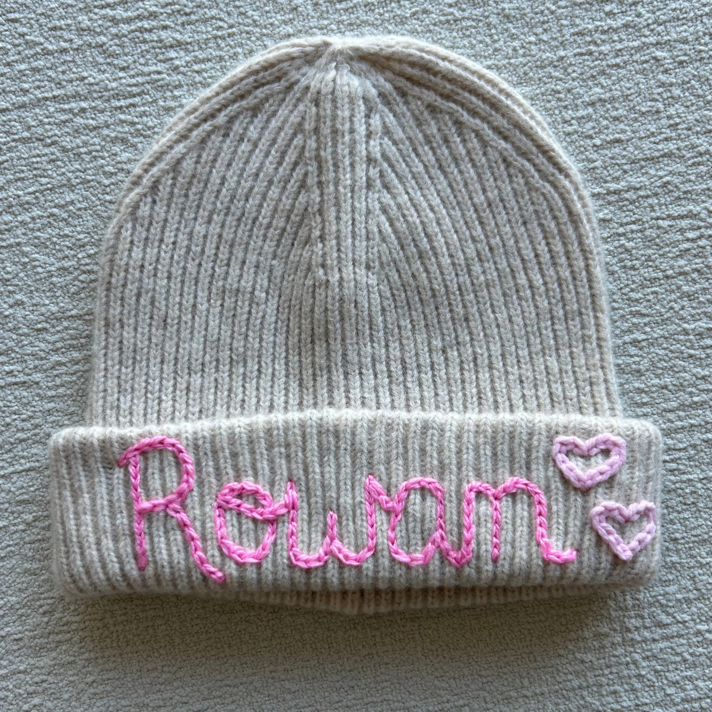 Soft Beanie *PREMIUM COLLECTION* | Ivory & Charcoal, 3-9 YO