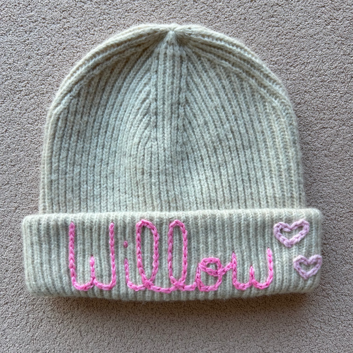 Soft Beanie *PREMIUM COLLECTION* | Ivory & Charcoal, 3-9 YO