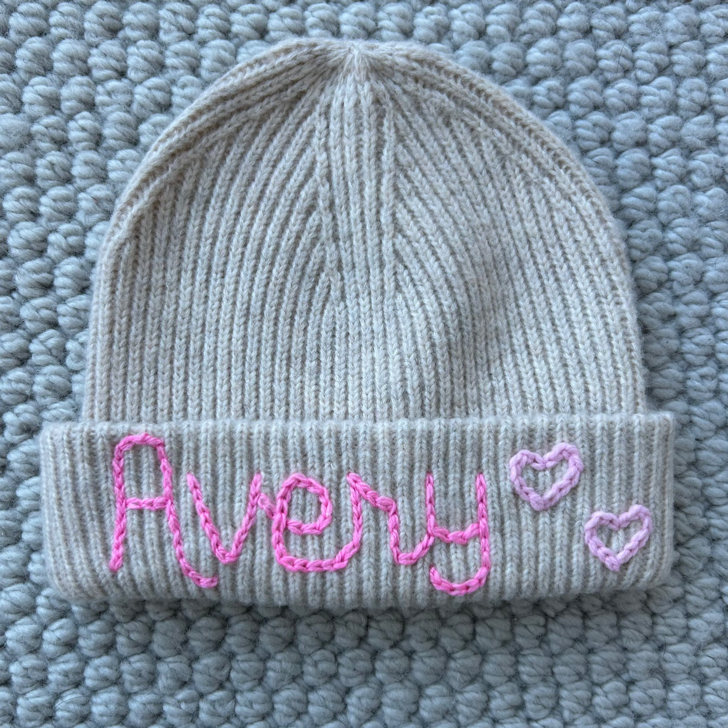 Soft Beanie *PREMIUM COLLECTION* | Ivory & Charcoal, 3-9 YO