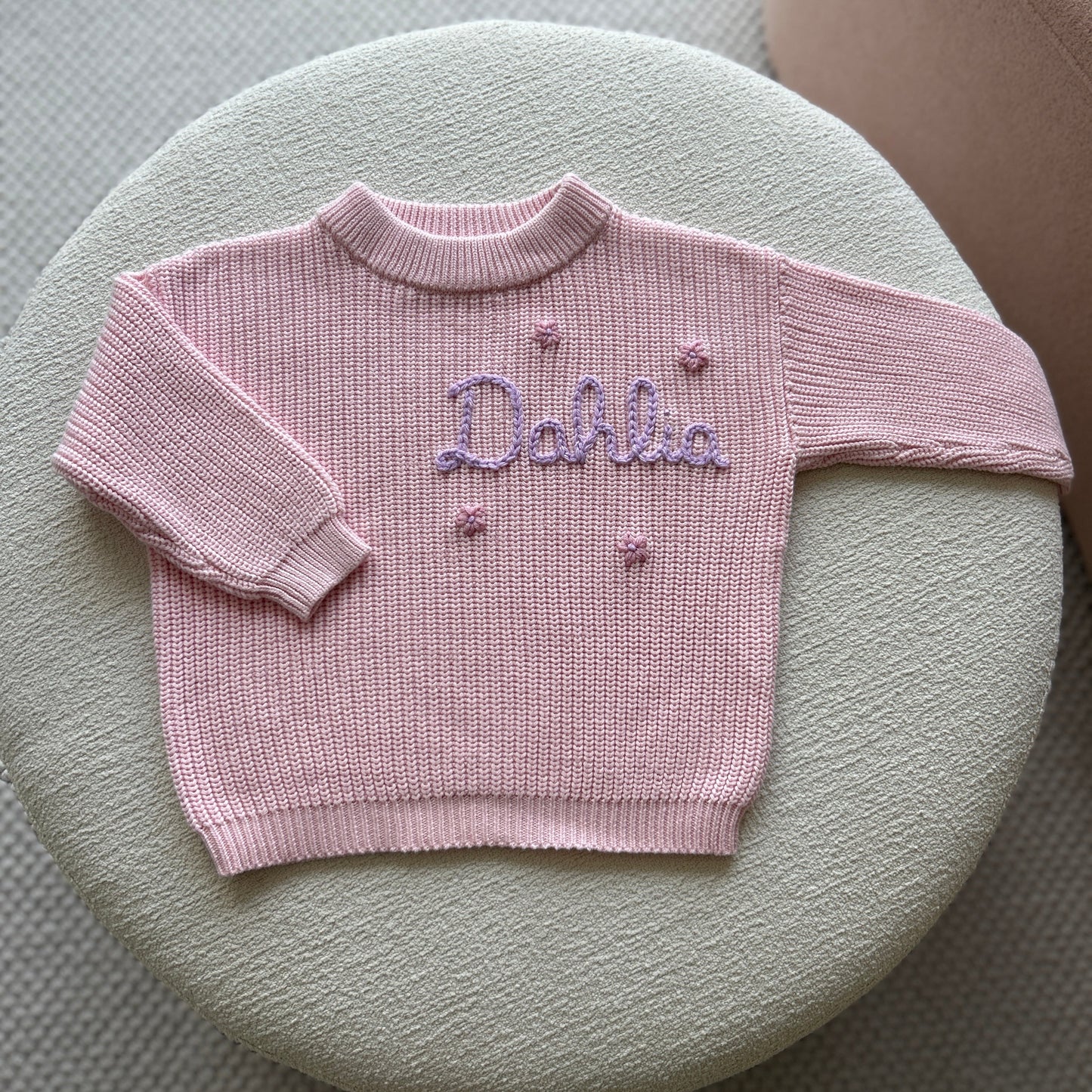 Custom Name Sweater | Multiple Colors Oversized Knit Newborn to 6 Years