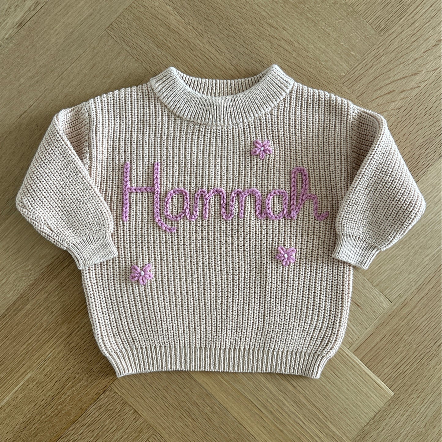 Custom Name Sweater | Multiple Colors Oversized Knit Newborn to 6 Years