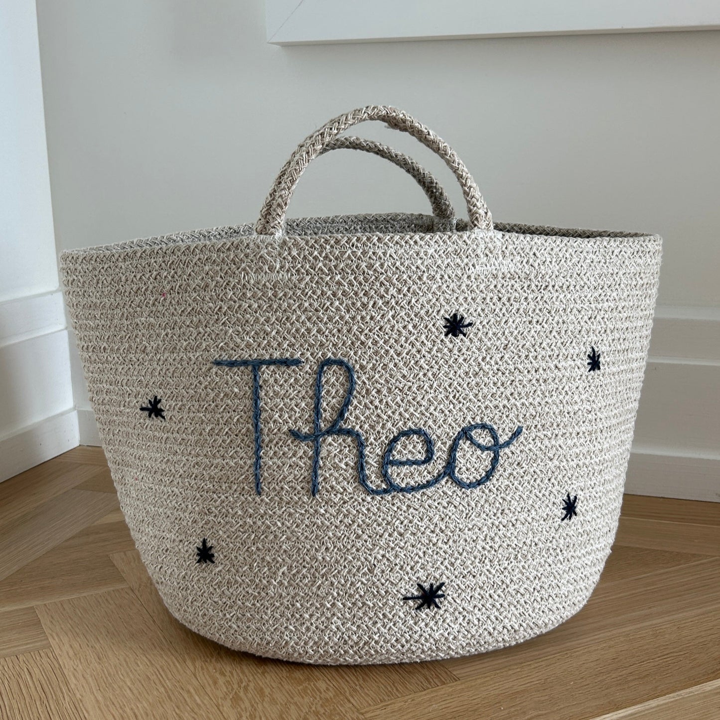 Les Bins Size Large, BEIGE | Storage Bins for Nursery, Playroom & More