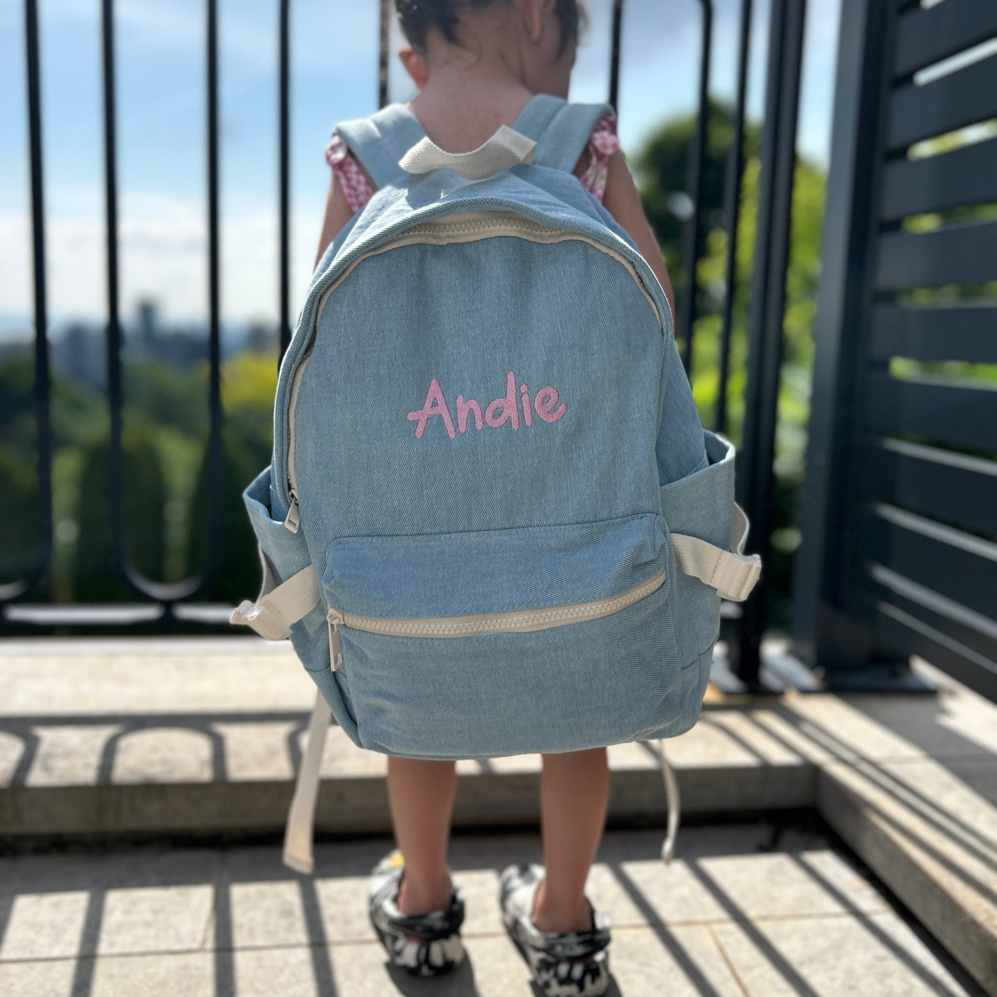 Denim Toddler Backpack