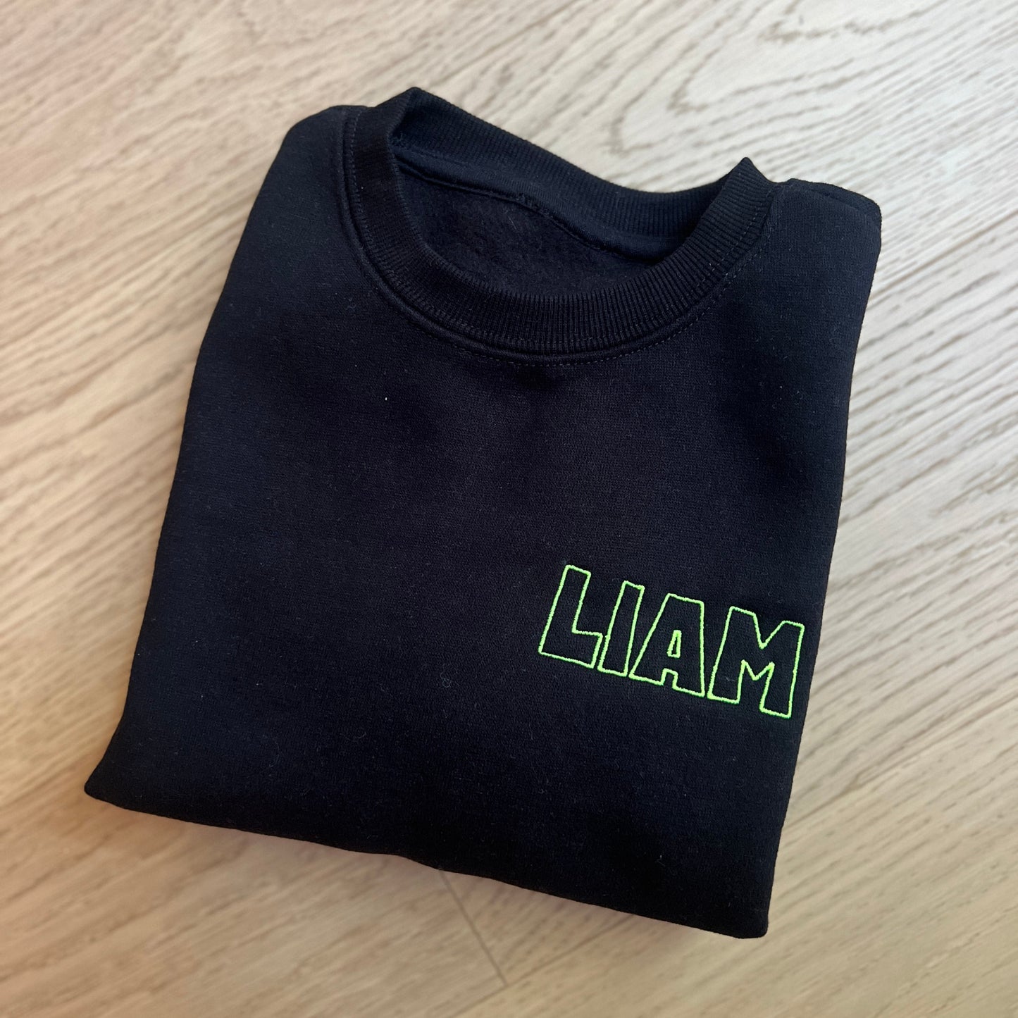 Custom Crew Neck Sweatshirt | Multiple Colors | 2-10 Years Old | Machine Embroidery