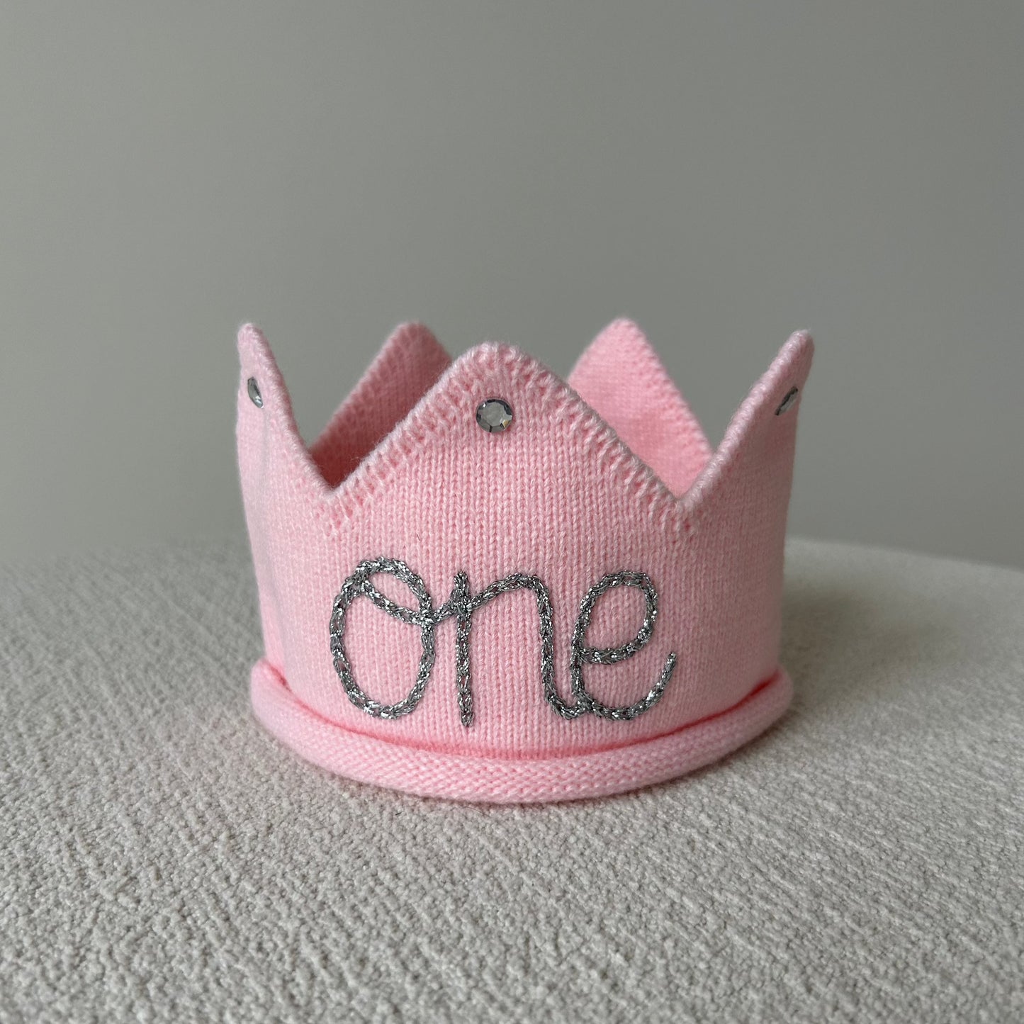 1st Birthday Crown | Custom Knit Crown for baby's 1st Birthday