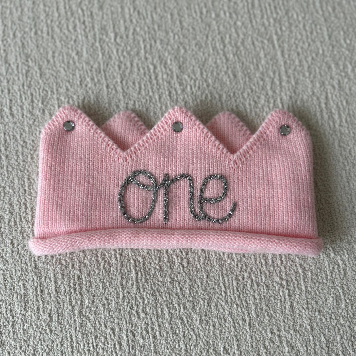 1st Birthday Crown | Custom Knit Crown for baby's 1st Birthday