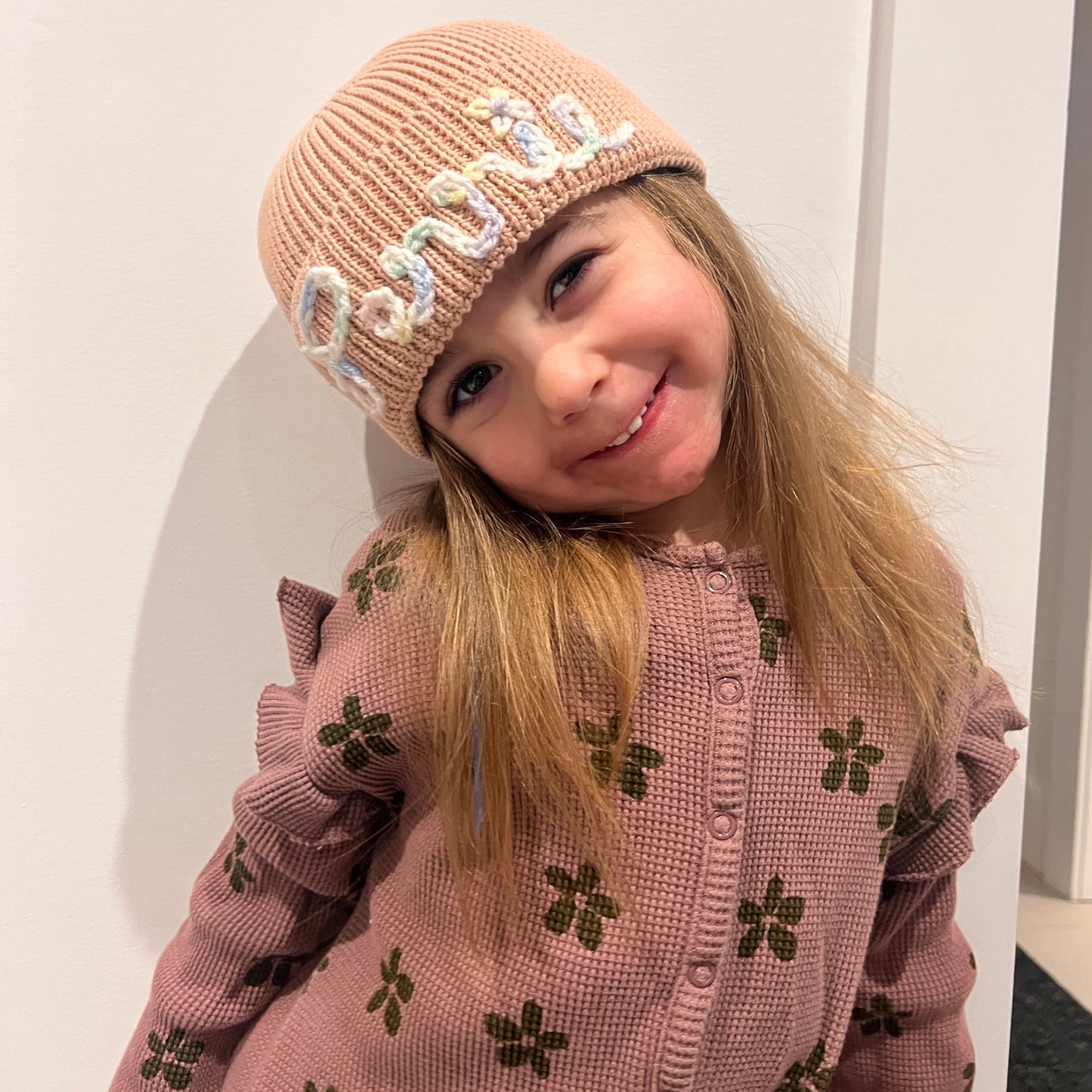 Light Blush Beanie 2+ Years | 2 sizes available (2-8 Years)