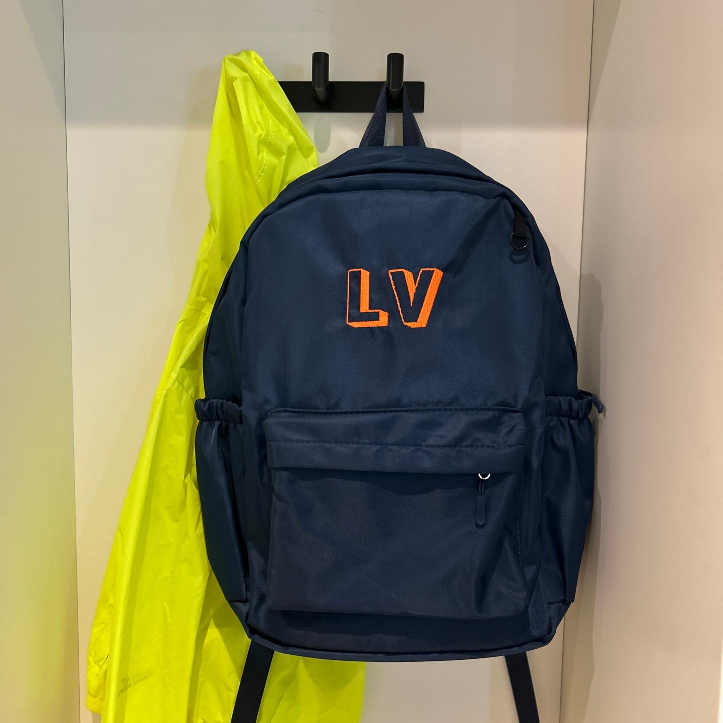 Nylon Big Kids Backpack with Matching Pencil Case | Black or Navy Blue