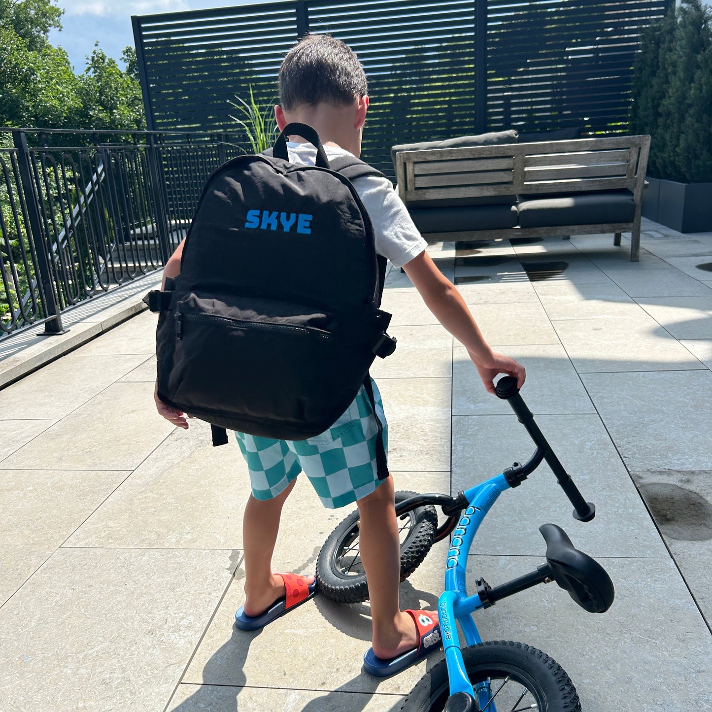Black Toddler Nylon Backpack