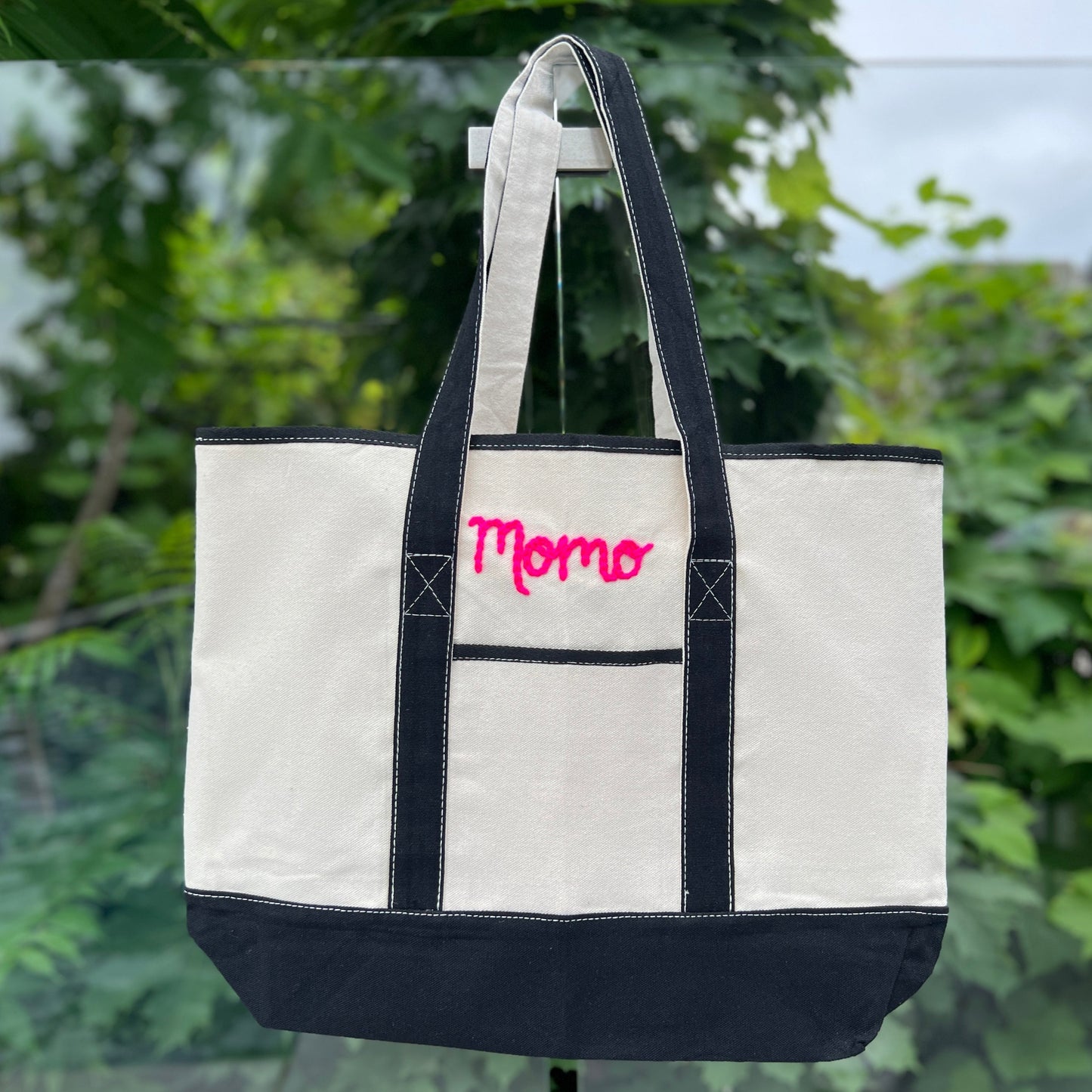 Canvas Two Toned Tote Bag