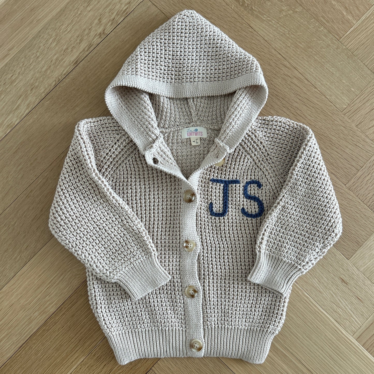 Hooded Waffle Cardigan | Oatmeal, Brown or Navy