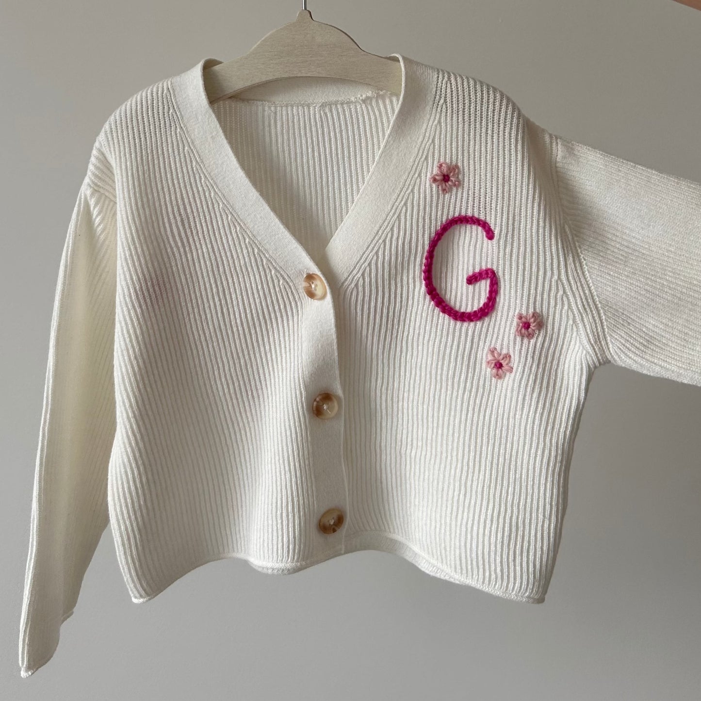 White Oversized Cardi 2-3 Years