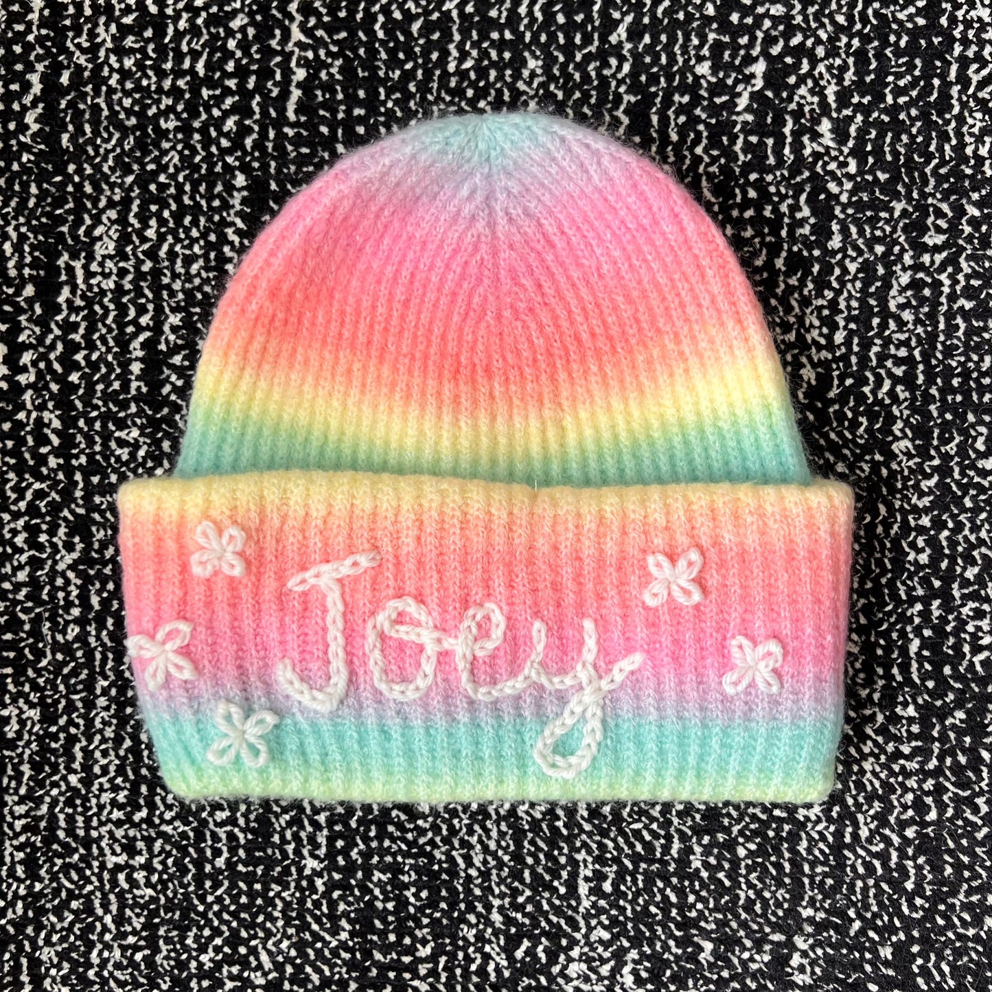 Rainbow Ombre Hat - 2 Color Options | Cozy winter hat for toddlers