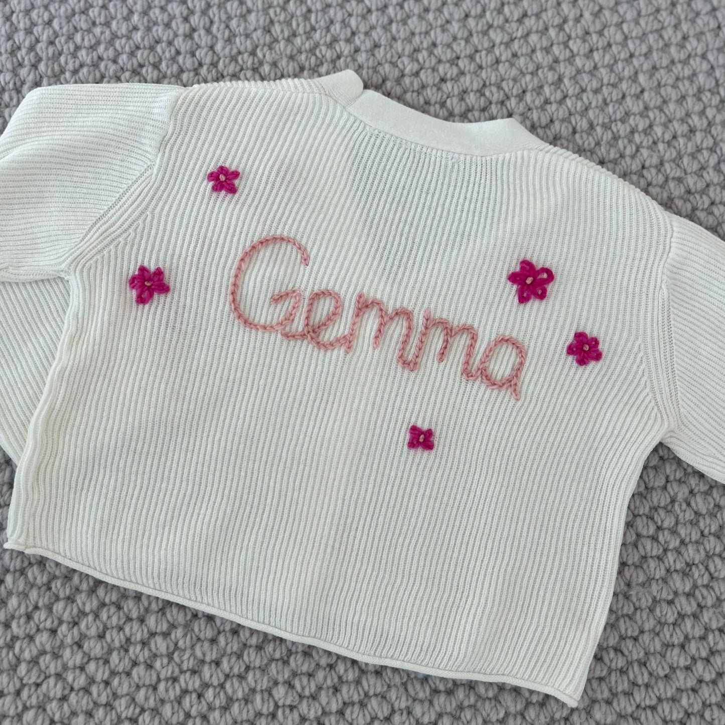 White Oversized Cardi 2-3 Years