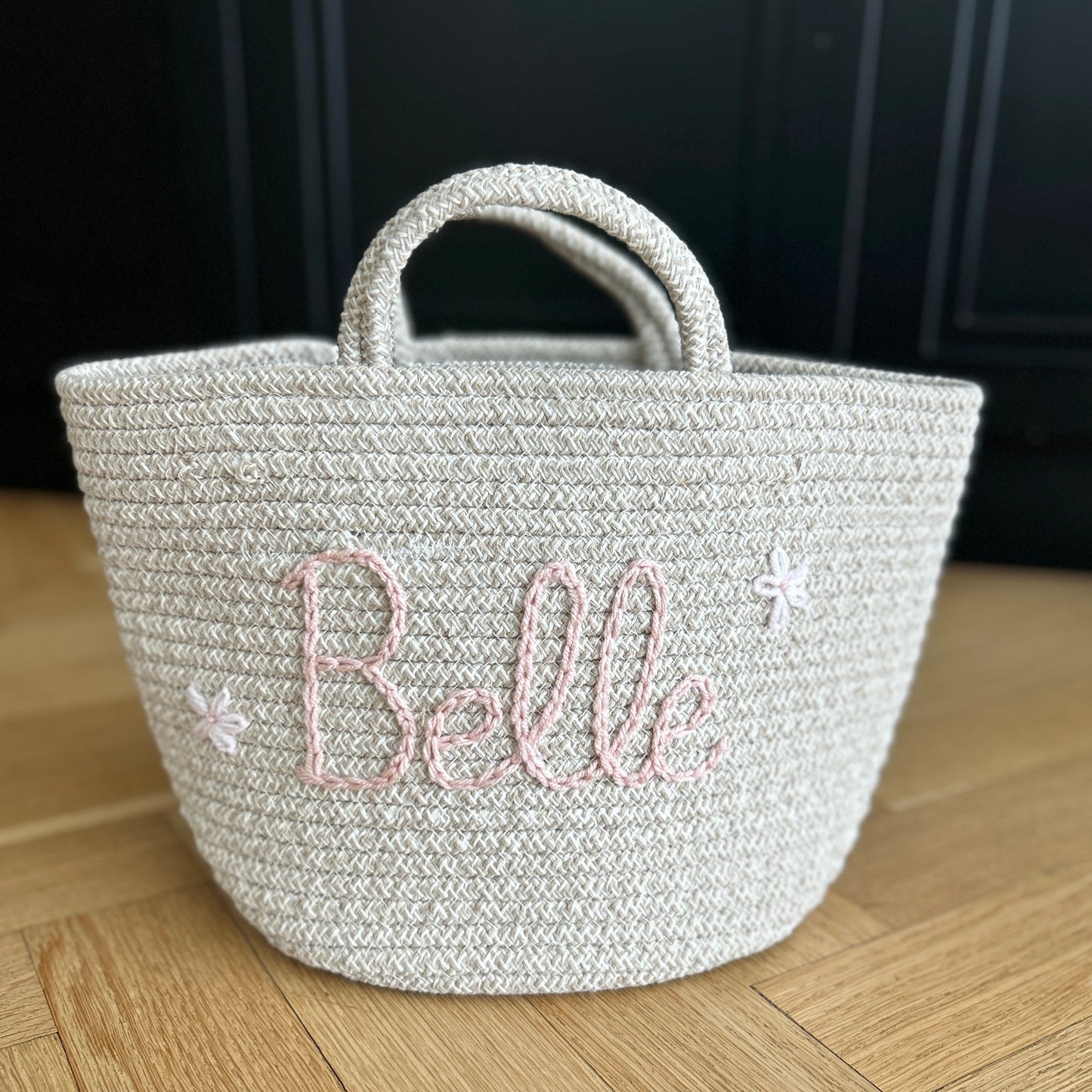 Les Bins Size Medium, BEIGE | Storage Bins for Nursery, Playroom & More