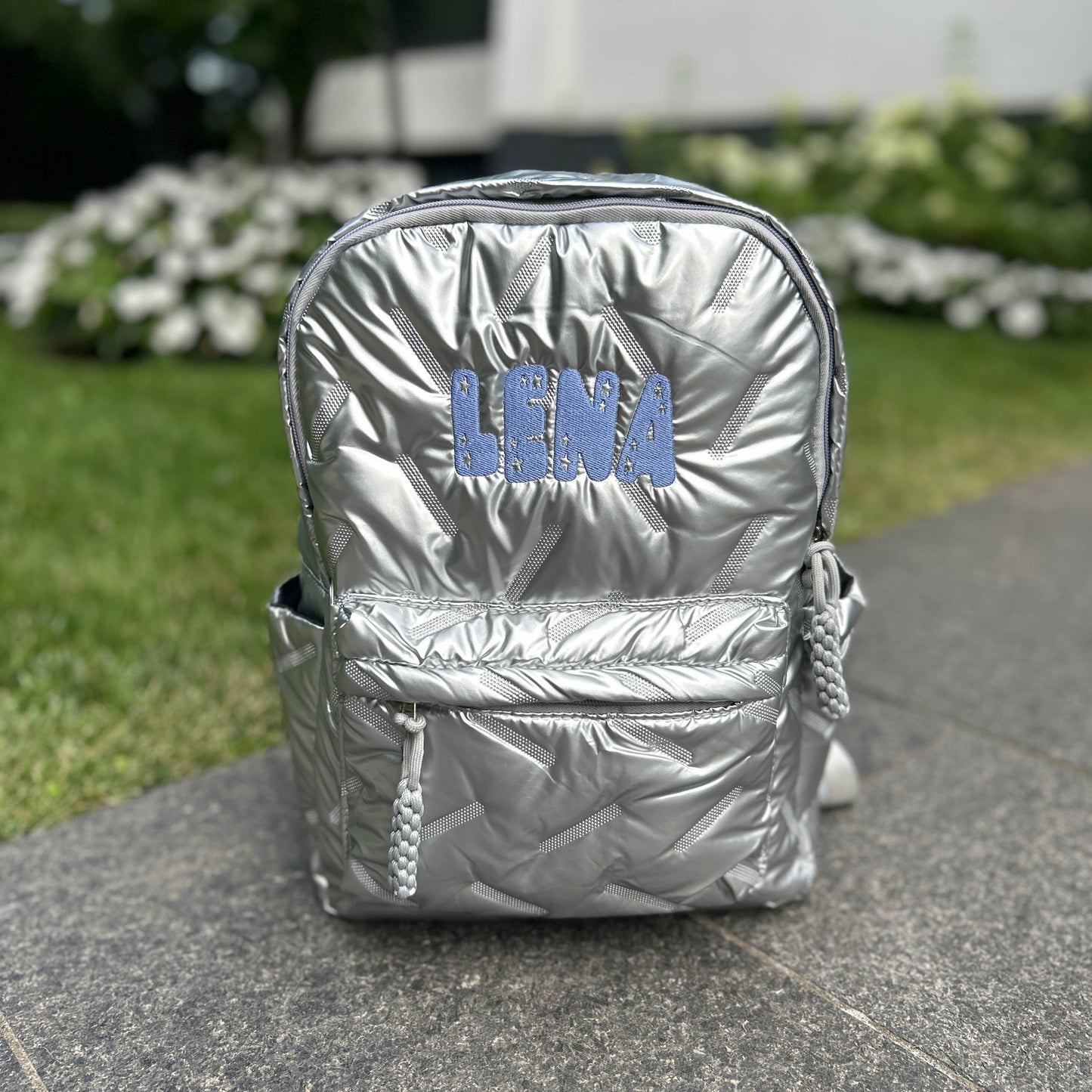 Puffer Backpack | Black or Silver