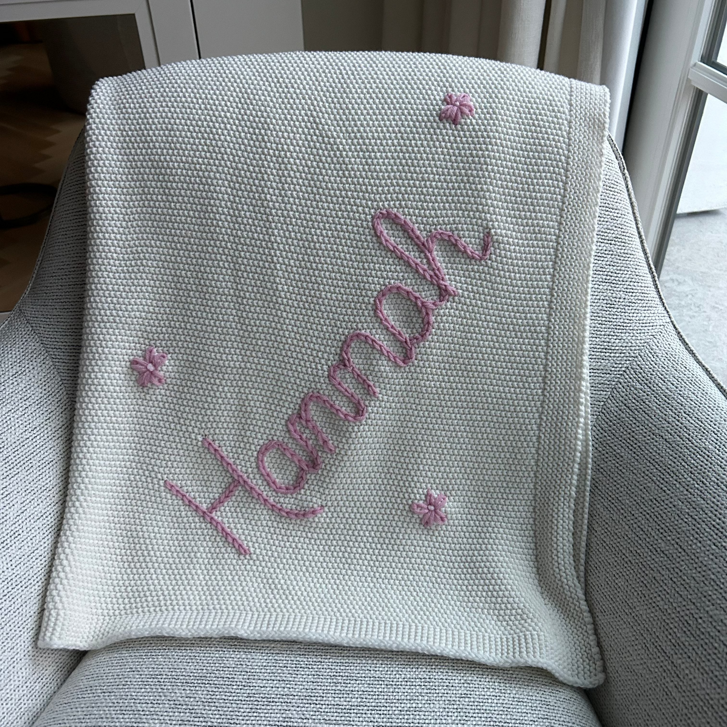 Solid Colour Baby Blanket - IVORY | Custom Baby Blanket Gift in Many Colors