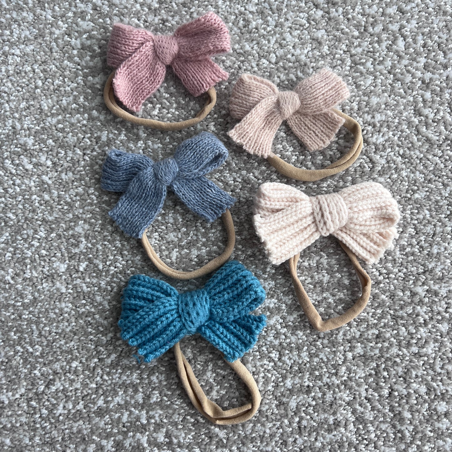 Baby Girl Knit Headband Bows | Multiple Colors