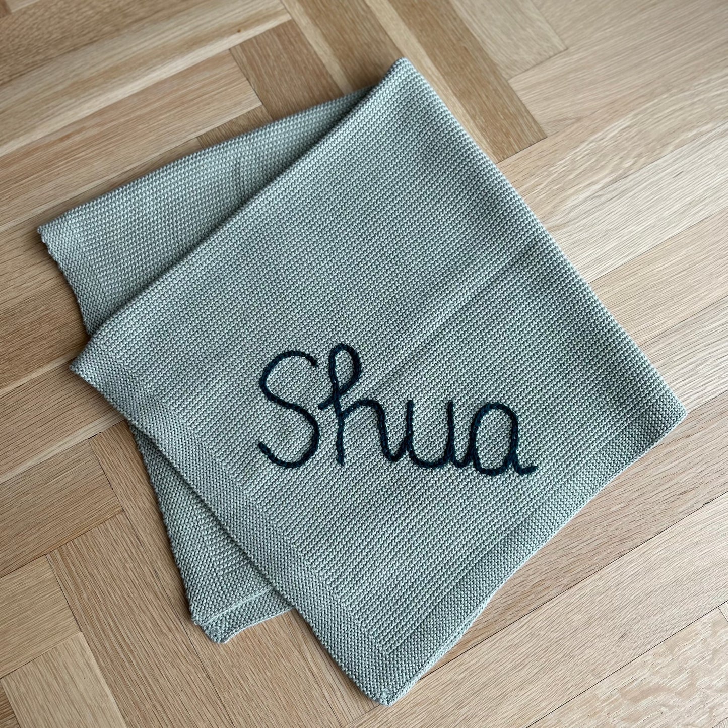 Grey Solid Colour Baby Blanket | Custom Baby Blanket Gift in Many Colors