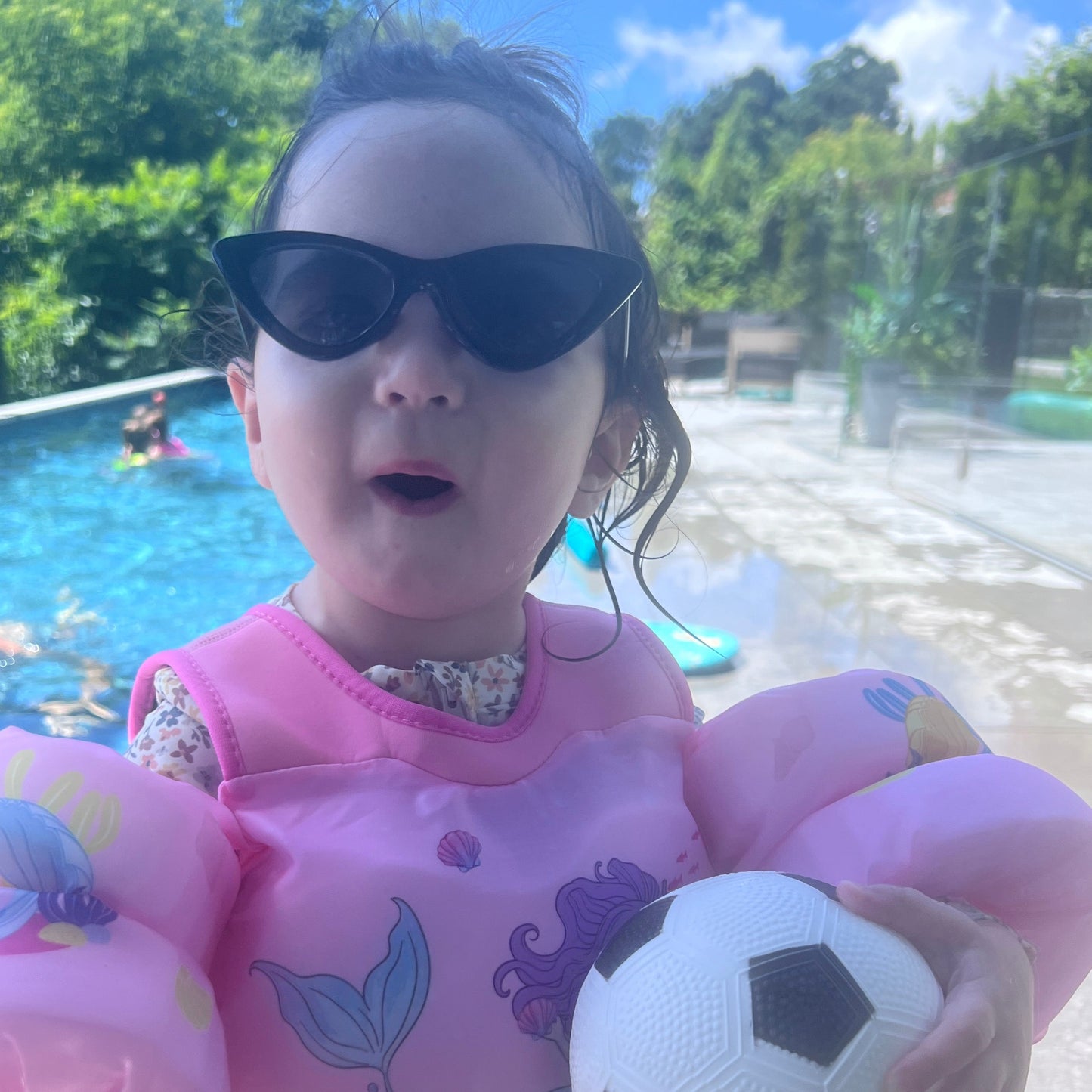 Cat Eye Sunglasses Black or White | Toddler Sunnies 1.5-6 Years Old