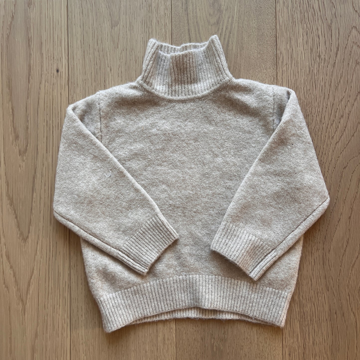 Soft Touch Light Beige Turtleneck | 2T