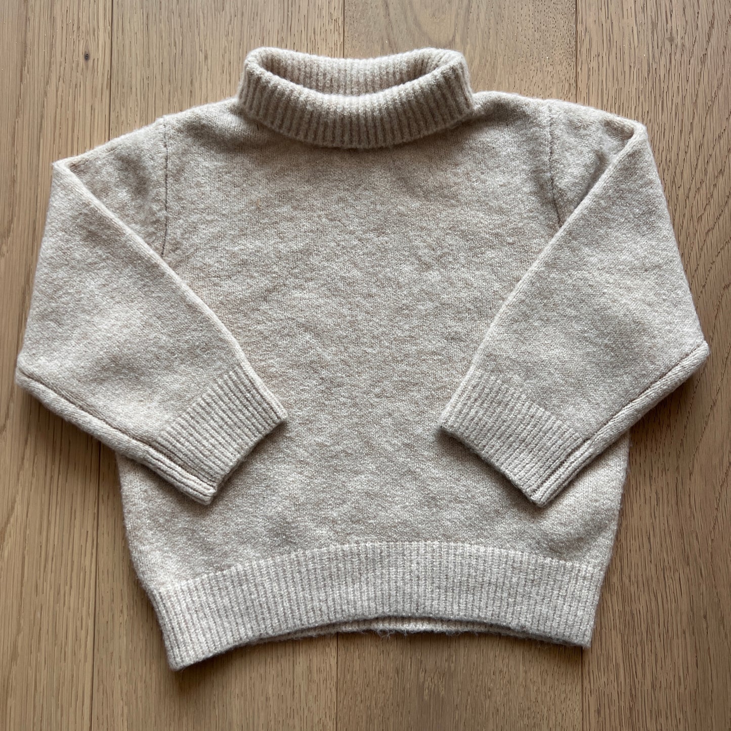 Soft Touch Light Beige Turtleneck | 2T