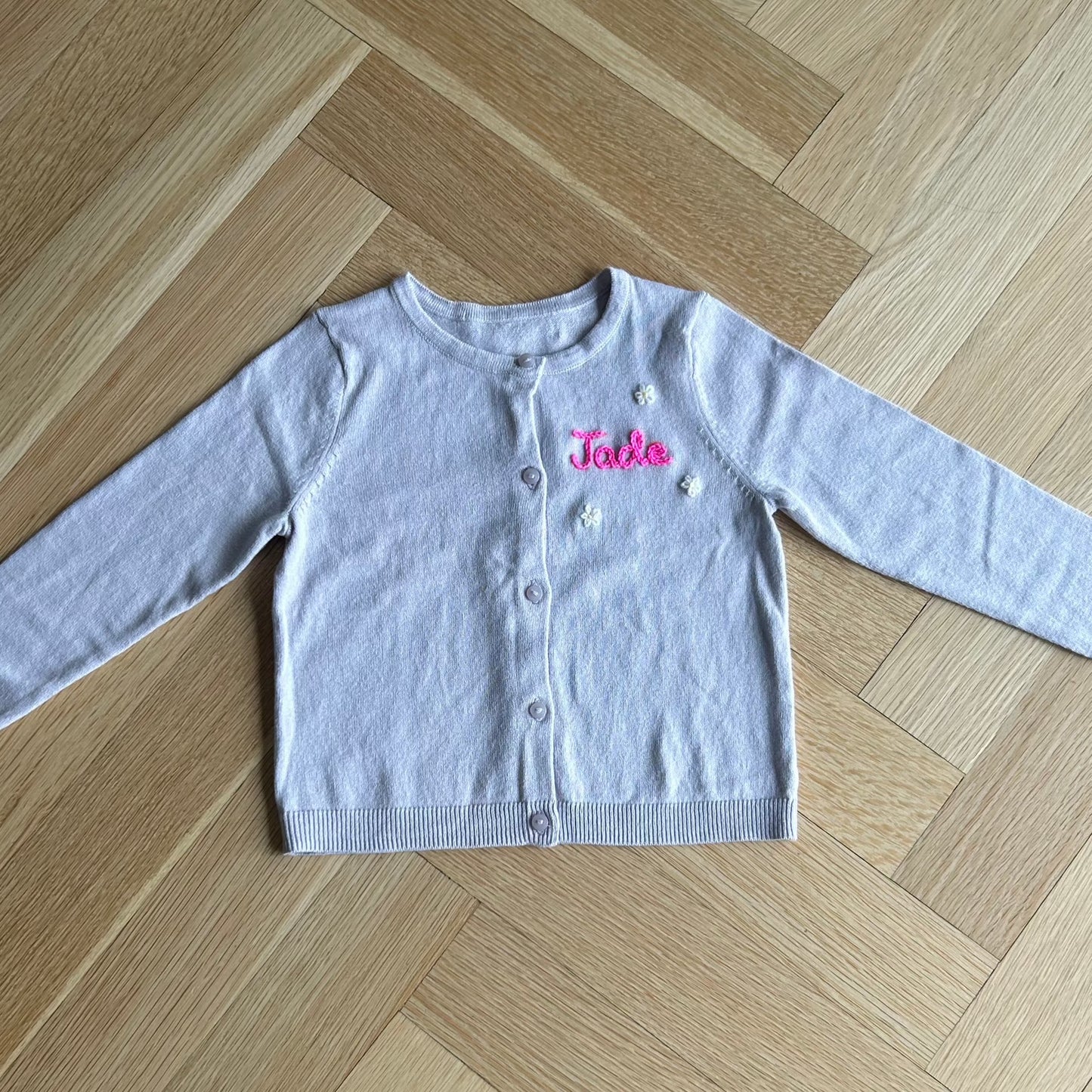 Fine Knit Cardi | Toddler Girls Custom Cardigan, Multiple Colors & Sizes